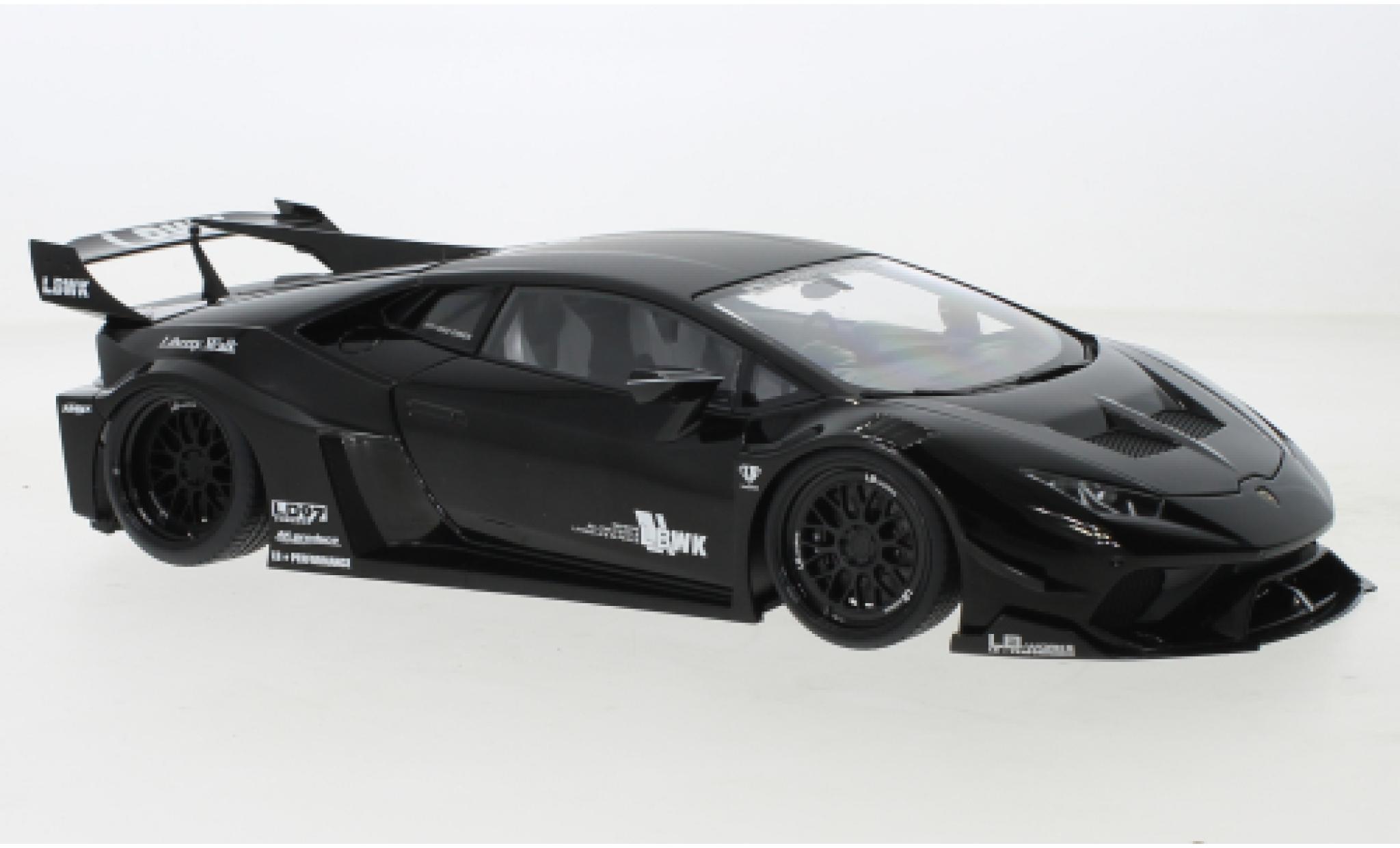 Lamborghini Huracan 1/18 AUTOart GT Liberty Walk LB Silhouette Works black 2019 diecast model cars