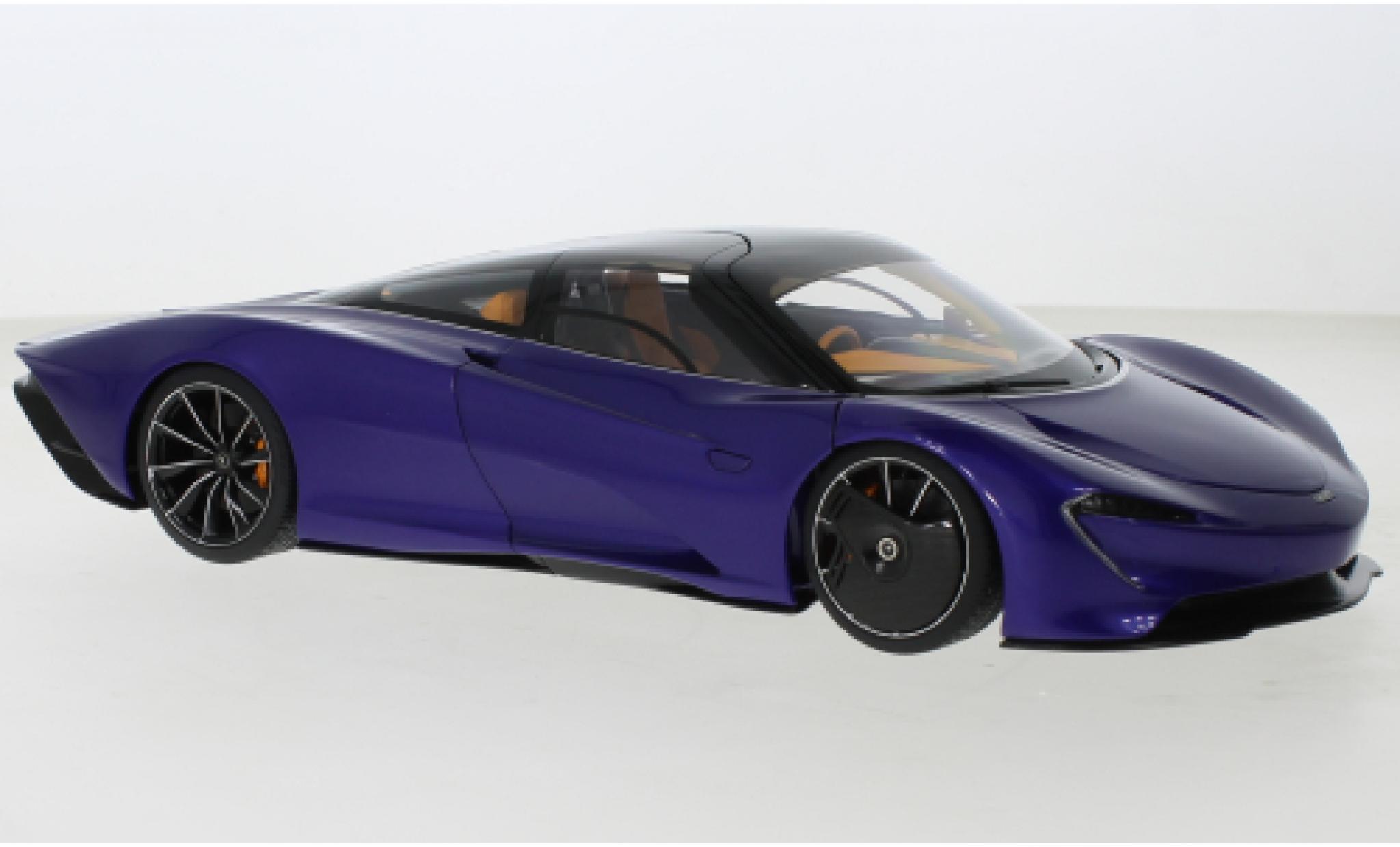 McLaren Speedtail 1/18 AUTOart SpeedTail purple/black 2020 diecast model cars
