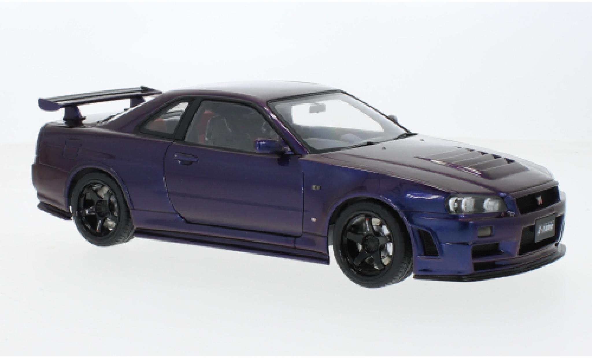 Nissan Skyline 1/18 AUTOart GT-R (R34) Z-Tune metallise purple 2005 diecast model cars