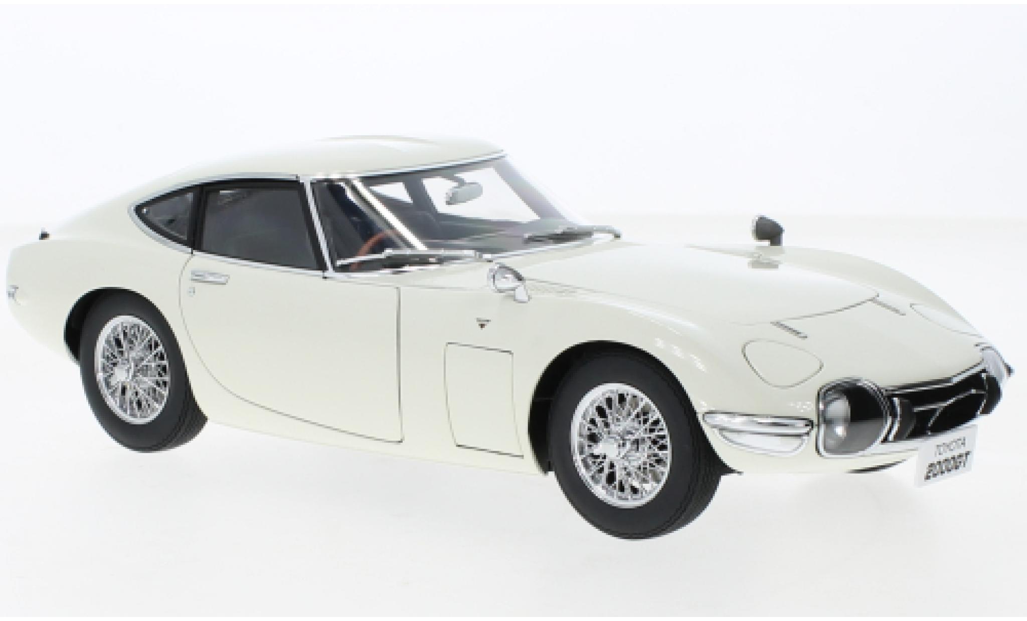 Toyota 2000 GT 1/18 AUTOart white RHD 1965 diecast model cars