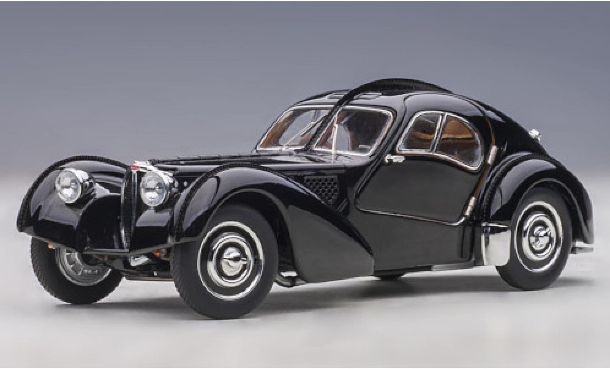 Bugatti 57 1/43 AUTOart SC Atlantic black RHD 1938 diecast model cars