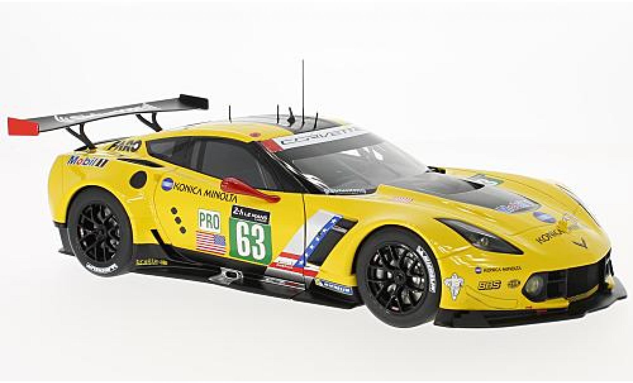Chevrolet Corvette 1/18 AUTOart C7.R No.63 24h Le Mans 2016 J.Magnussen/A.Garcia/R.Taylor diecast model cars