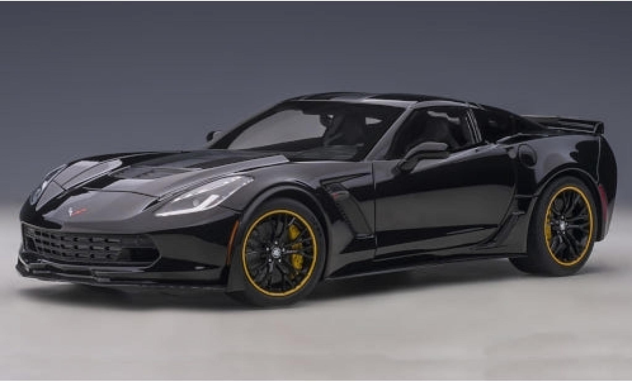 Chevrolet Corvette 1/18 AUTOart (C7) Z06 C7R Edition black/matt-black 2015 diecast model cars