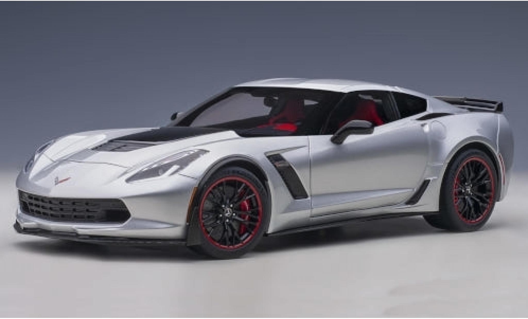 Chevrolet Corvette 1/18 AUTOart (C7) Z06 grey/matt-black 2014 diecast model cars