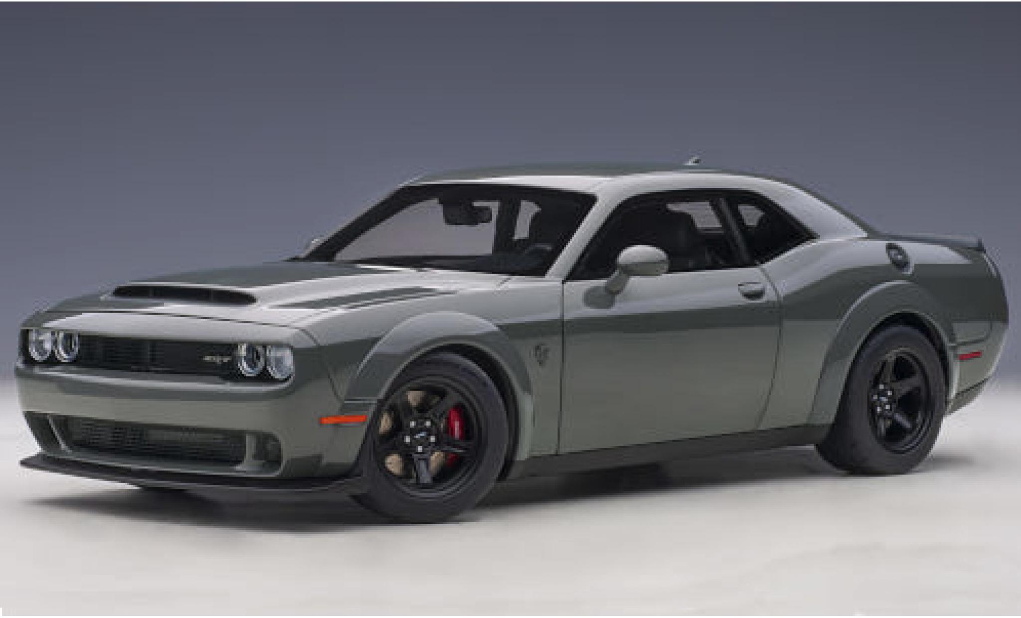 Dodge Challenger 1/18 AUTOart SRT Demon grey diecast model cars