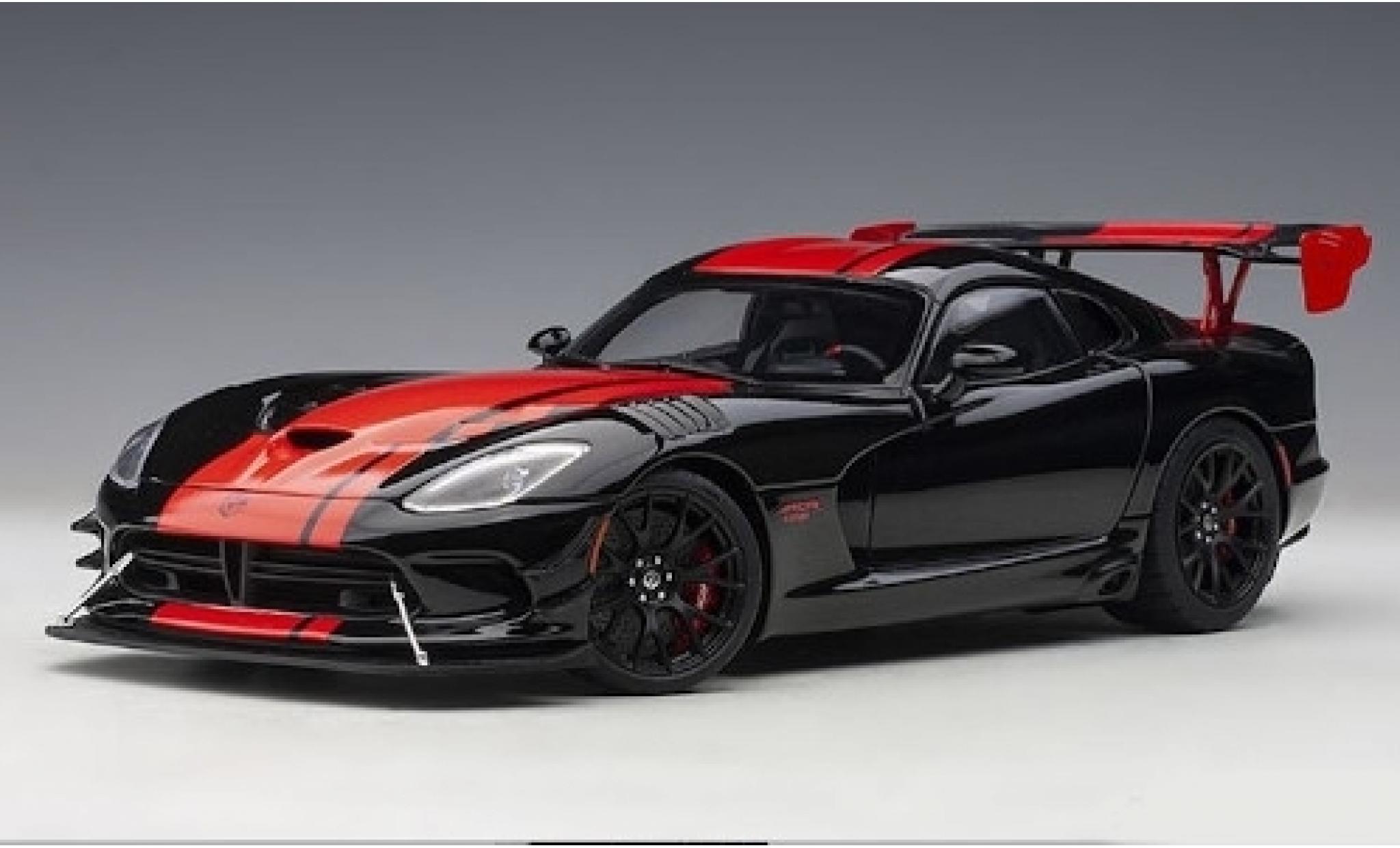 Dodge Viper 1/18 AUTOart 1:28 Edition ACR black/red 2017 diecast model cars