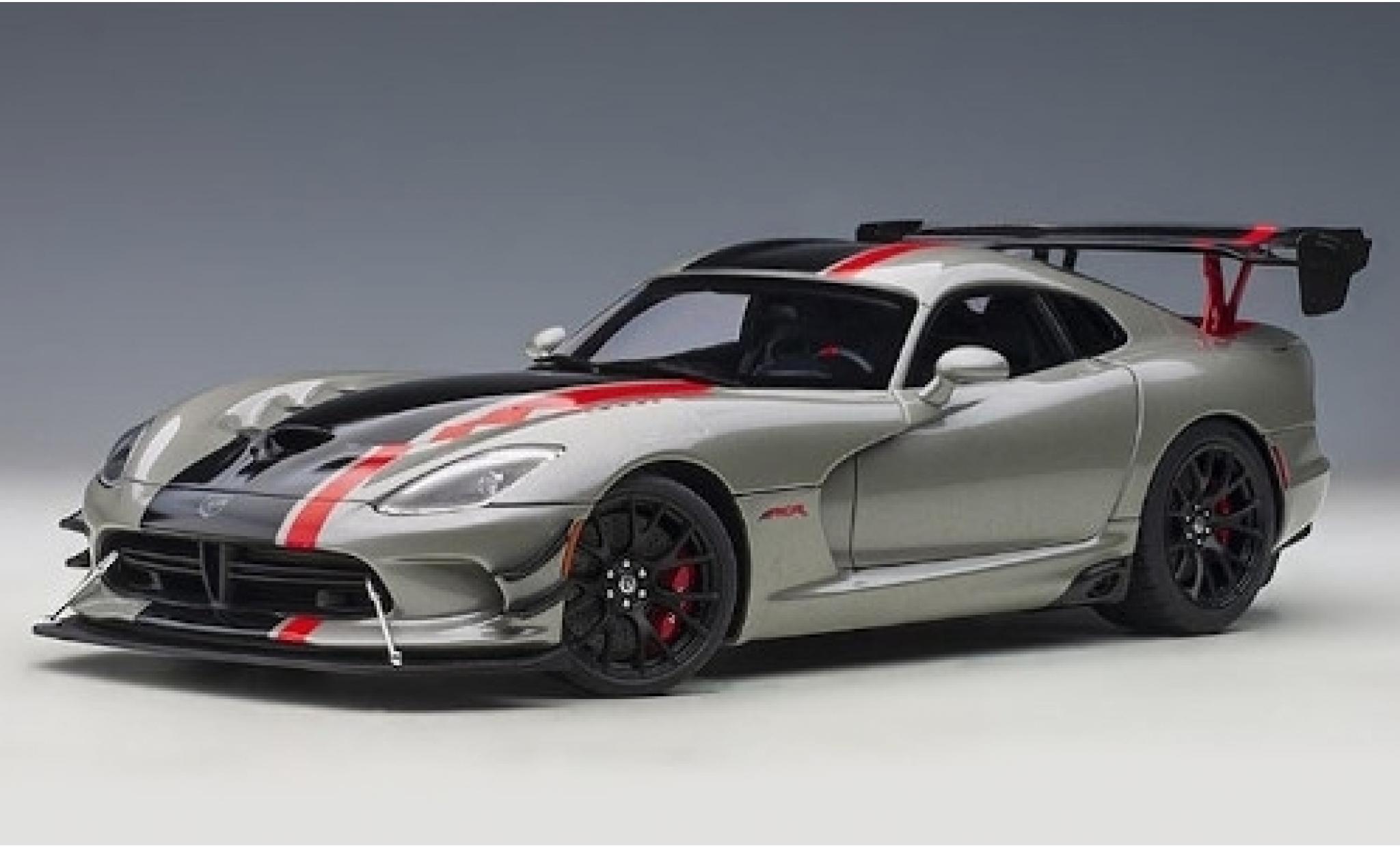 Dodge Viper 1/18 AUTOart ACR metallic grey/Dekor 2017 diecast model cars