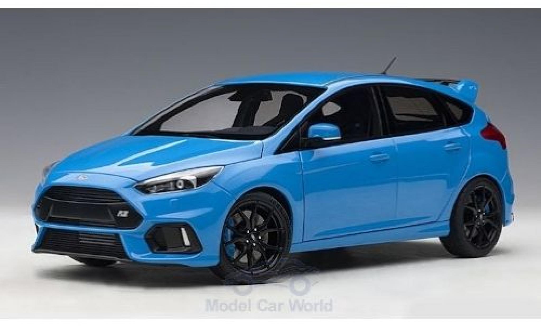 Ford Focus 1/18 AUTOart MKIII RS metallic blue 2016 diecast model cars