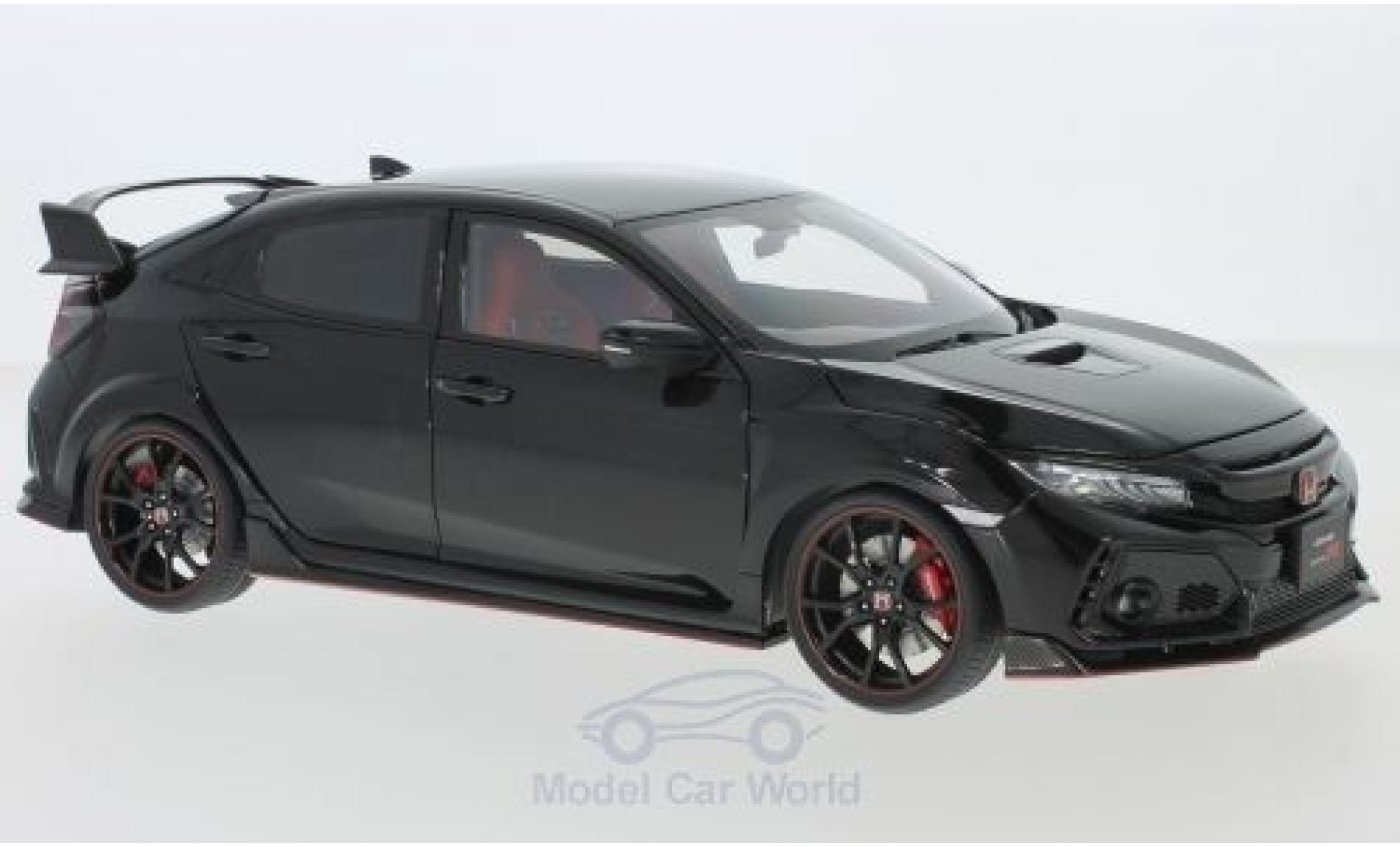 Honda Civic 1/18 AUTOart Type R (FK8) metallic black RHD 2017 diecast model cars
