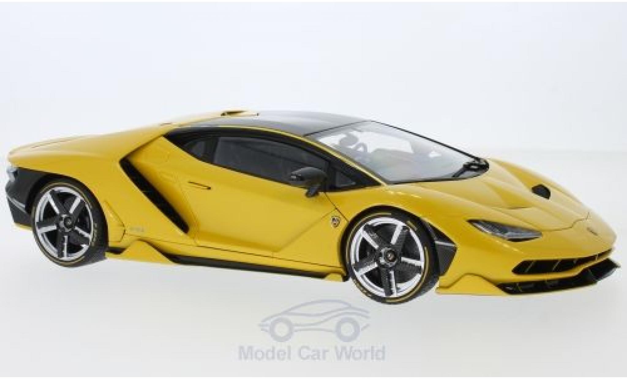 Lamborghini Centenario 1/18 AUTOart metallic yellow diecast model cars