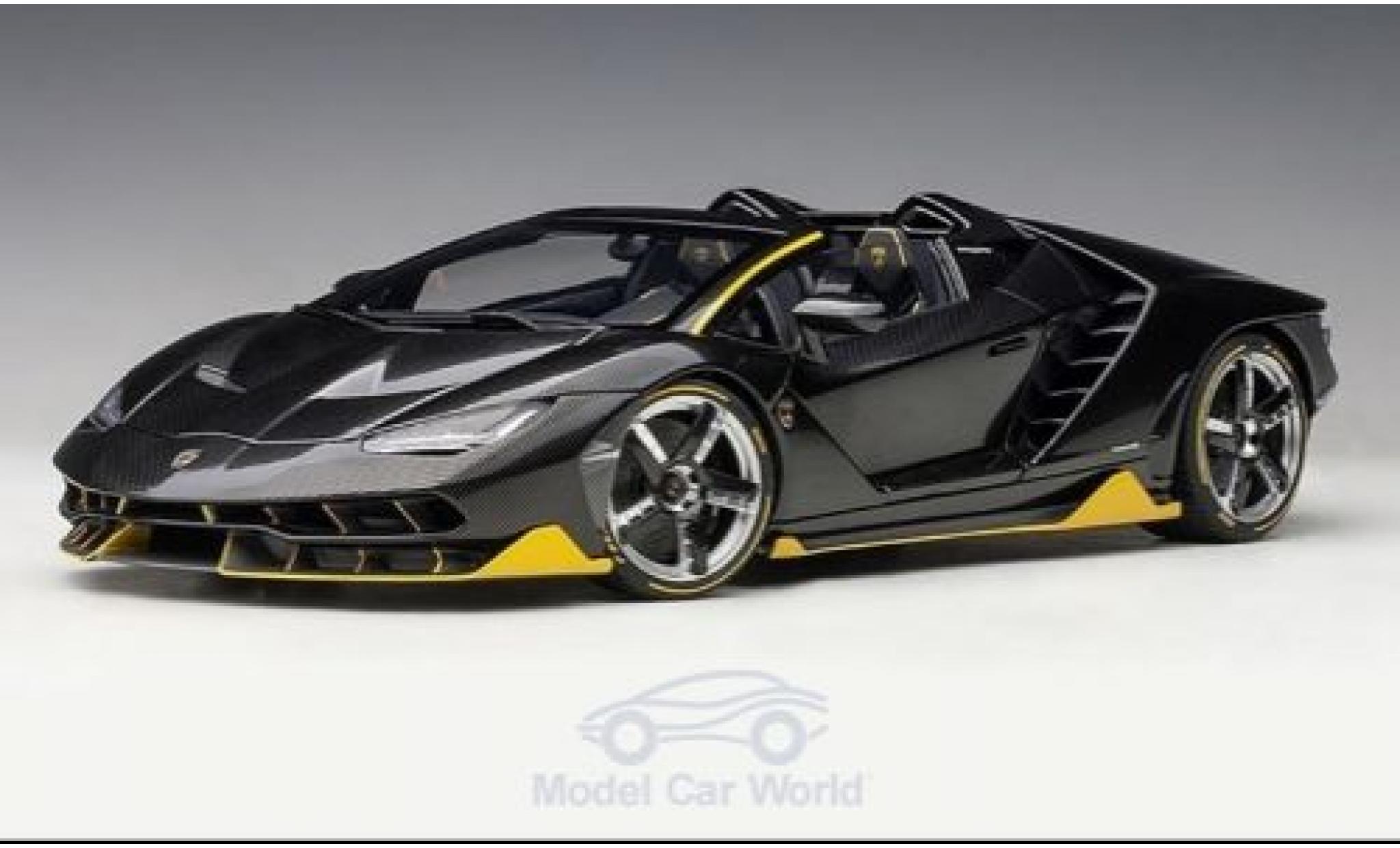 Lamborghini Centenario 1/18 AUTOart Roadster carbon/yellow 2016 diecast model cars