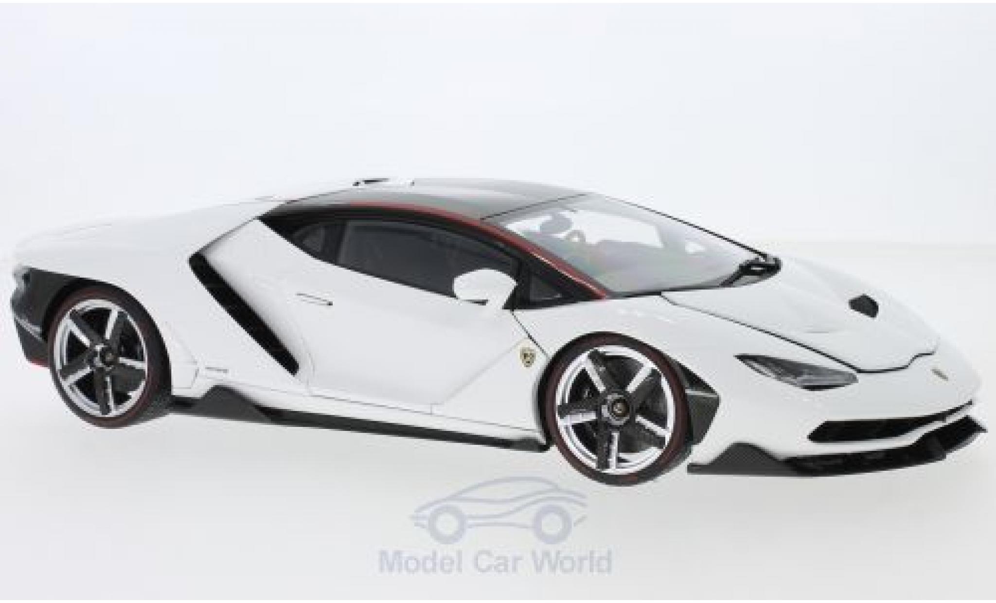 Lamborghini Centenario 1/18 AUTOart white diecast model cars