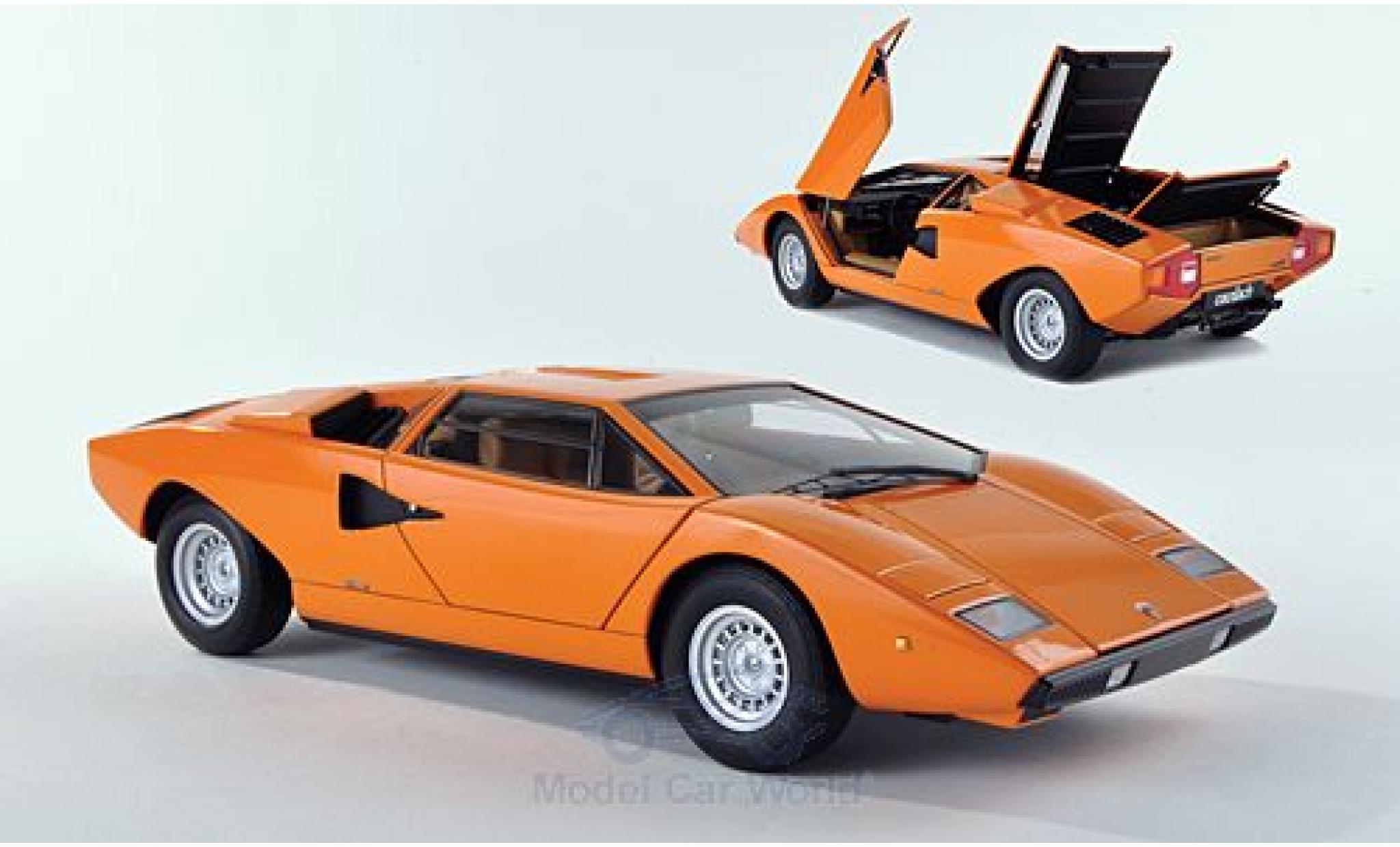 Lamborghini Countach 1/18 AUTOart LP400 orange 1974 diecast model cars