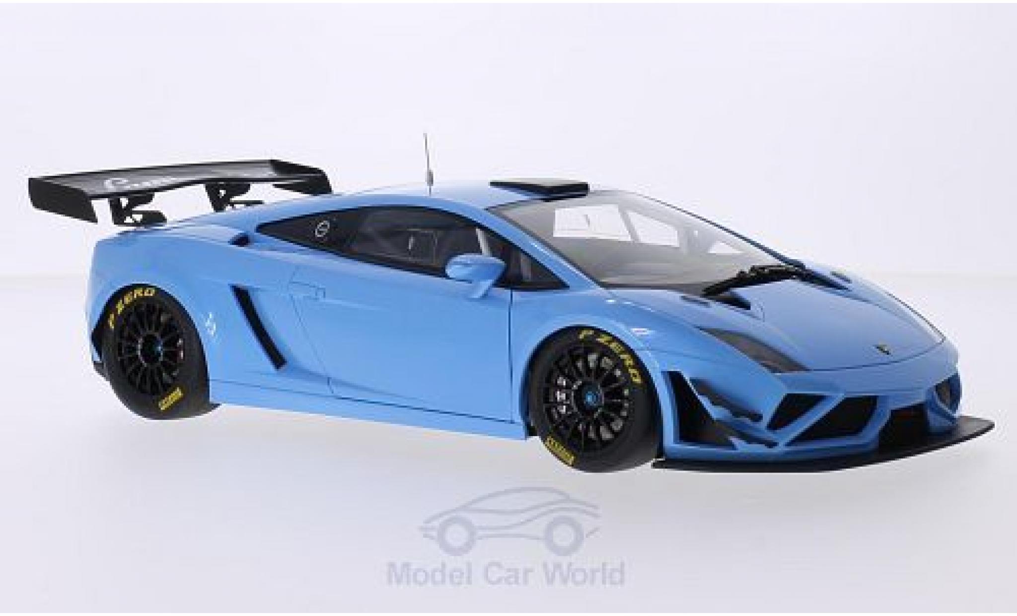 Lamborghini Gallardo 1/18 AUTOart GT3 FL2 metallic blue 2013 Plain Body Version diecast model cars