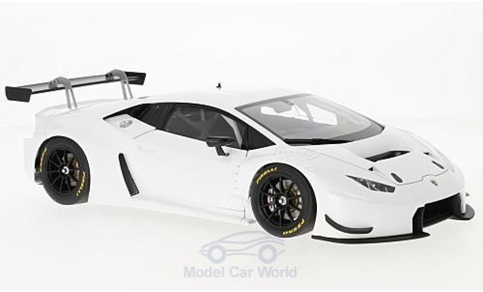 Lamborghini Huracan 1/18 AUTOart GT3 white 2015 diecast model cars