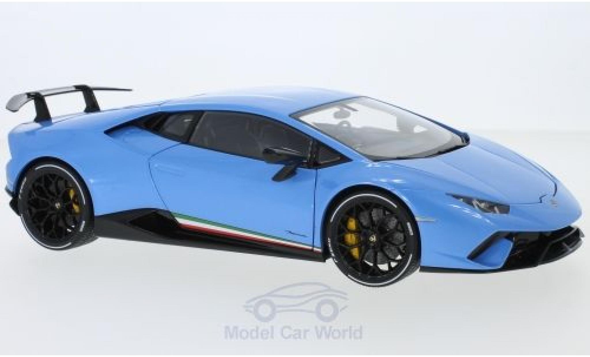 Lamborghini Huracan 1/18 AUTOart Performante metallic blue 2017 diecast model cars