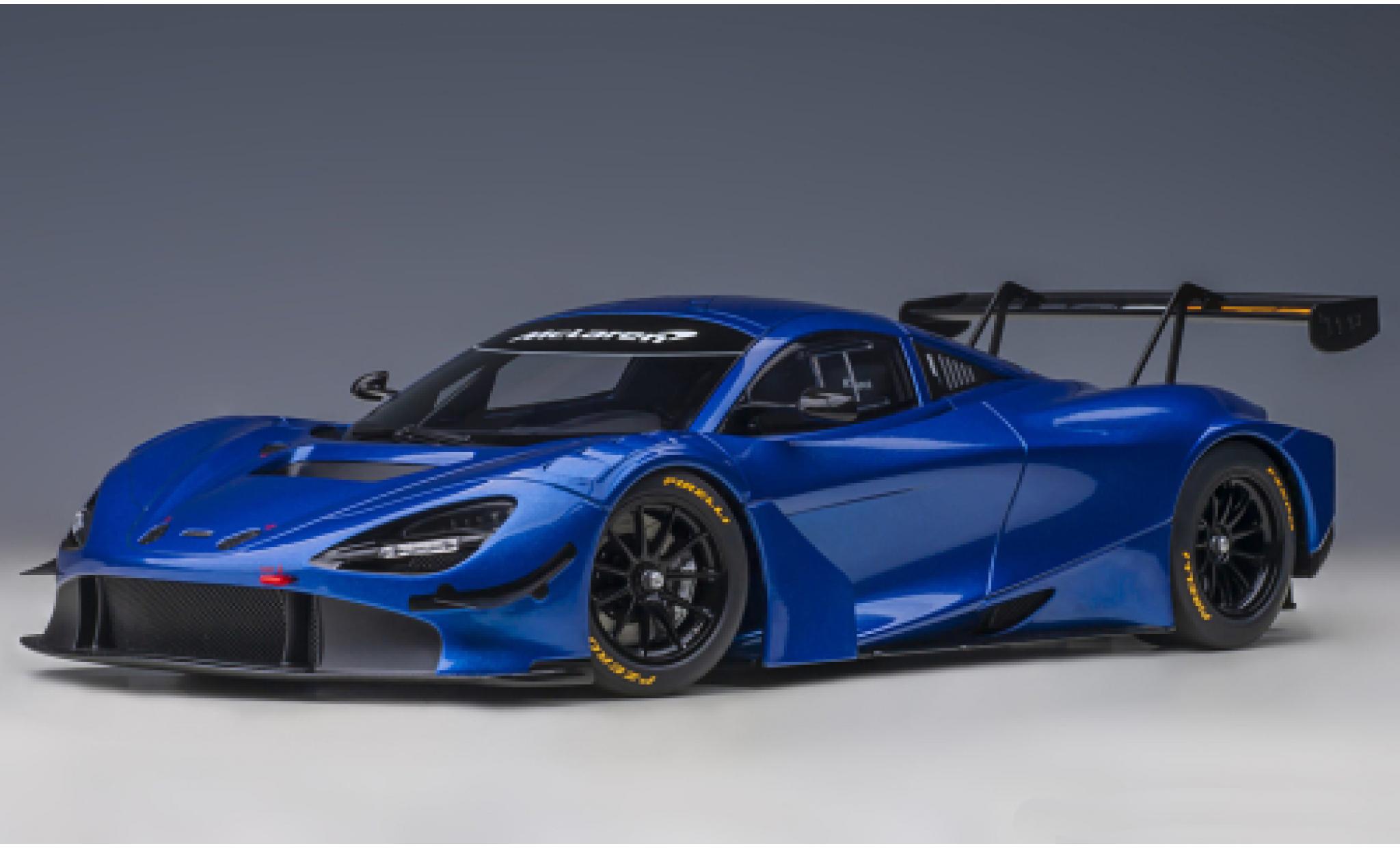 McLaren 720 1/18 AUTOart S GT3 metallic blue 2019 diecast model cars