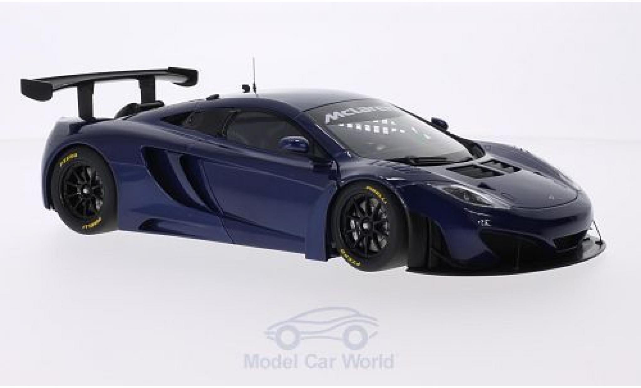 McLaren MP4-12C 1/18 AUTOart GT3 metallic blue RHD 2011 diecast model cars