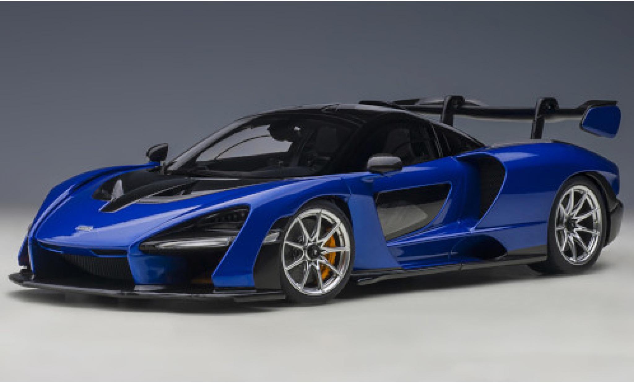 McLaren Senna 1/18 AUTOart blue/black 2018 diecast model cars