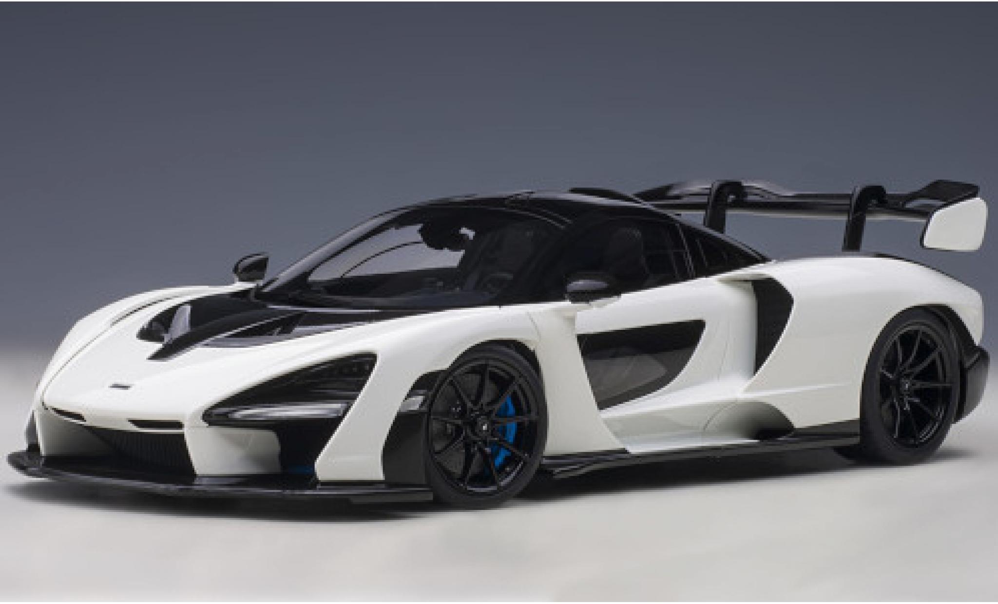 McLaren Senna 1/18 AUTOart white/black 2018 diecast model cars