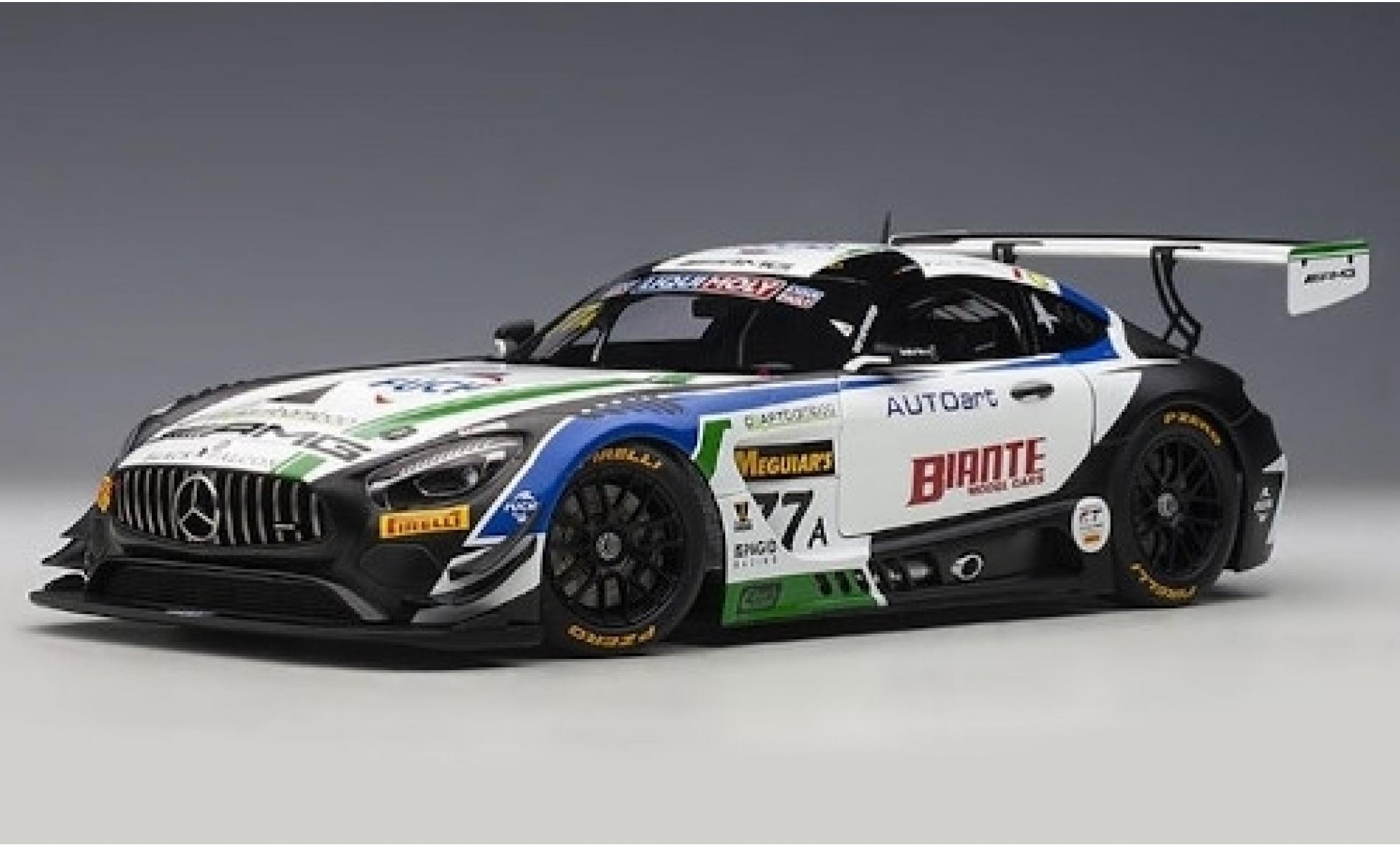 Mercedes AMG GT 1/18 AUTOart 3 No.77A AMG Team CraftBamboo Black Falcon 12h Bathurst 2019 M.Engel/L.Stolz/G.Paffett diecast model cars