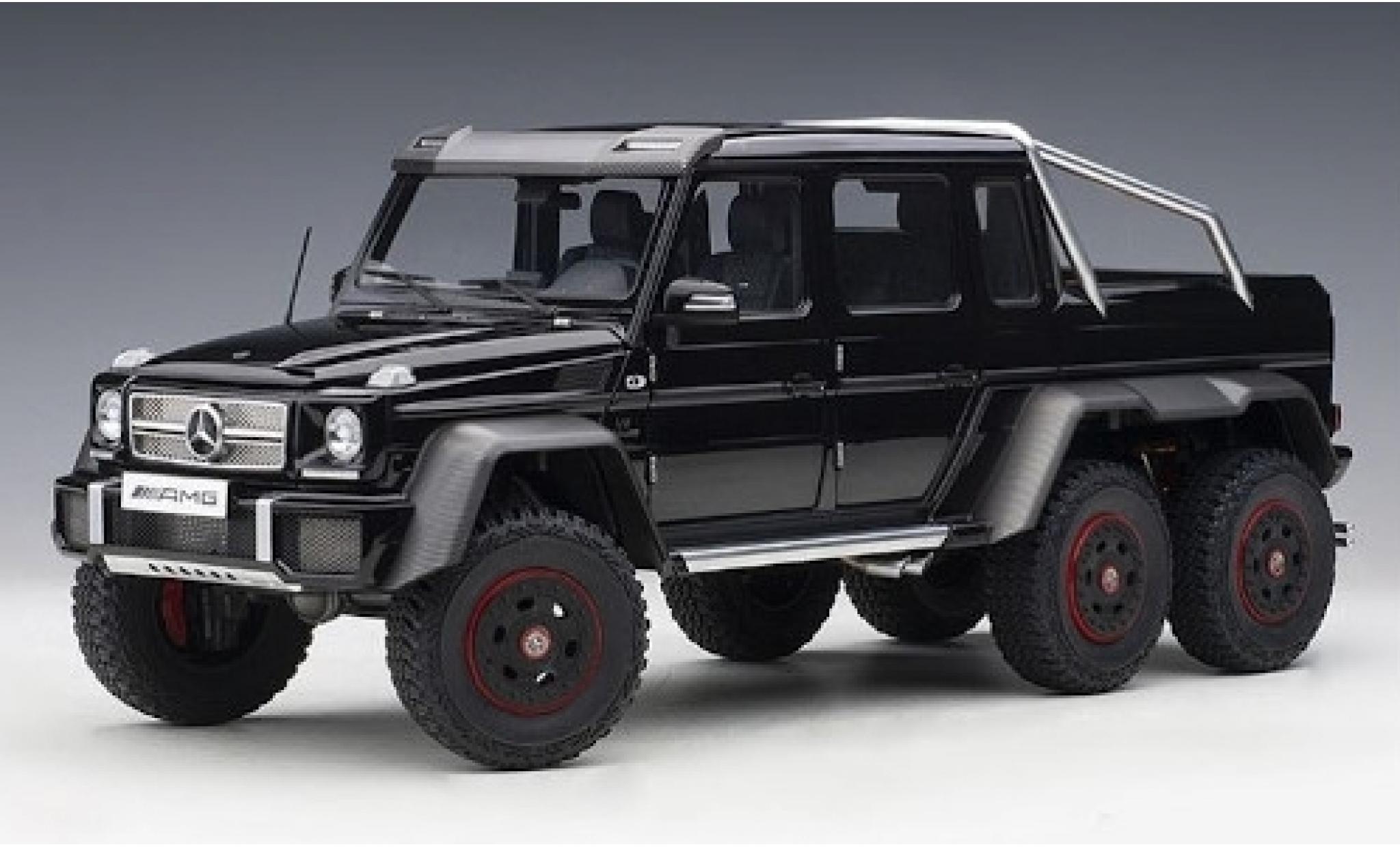 Mercedes Classe G 1/18 AUTOart G63 AMG 6x6 black 2013 diecast model cars