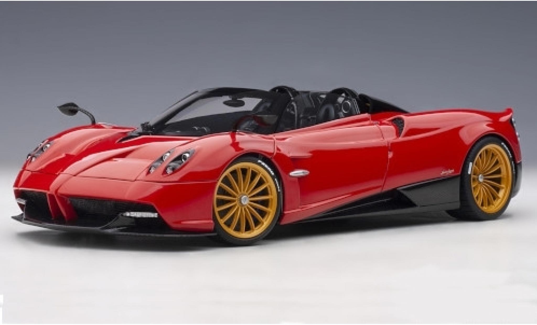 Pagani Huayra 1/18 AUTOart Roadster red/carbon 2017 y compris les Hardtop diecast model cars