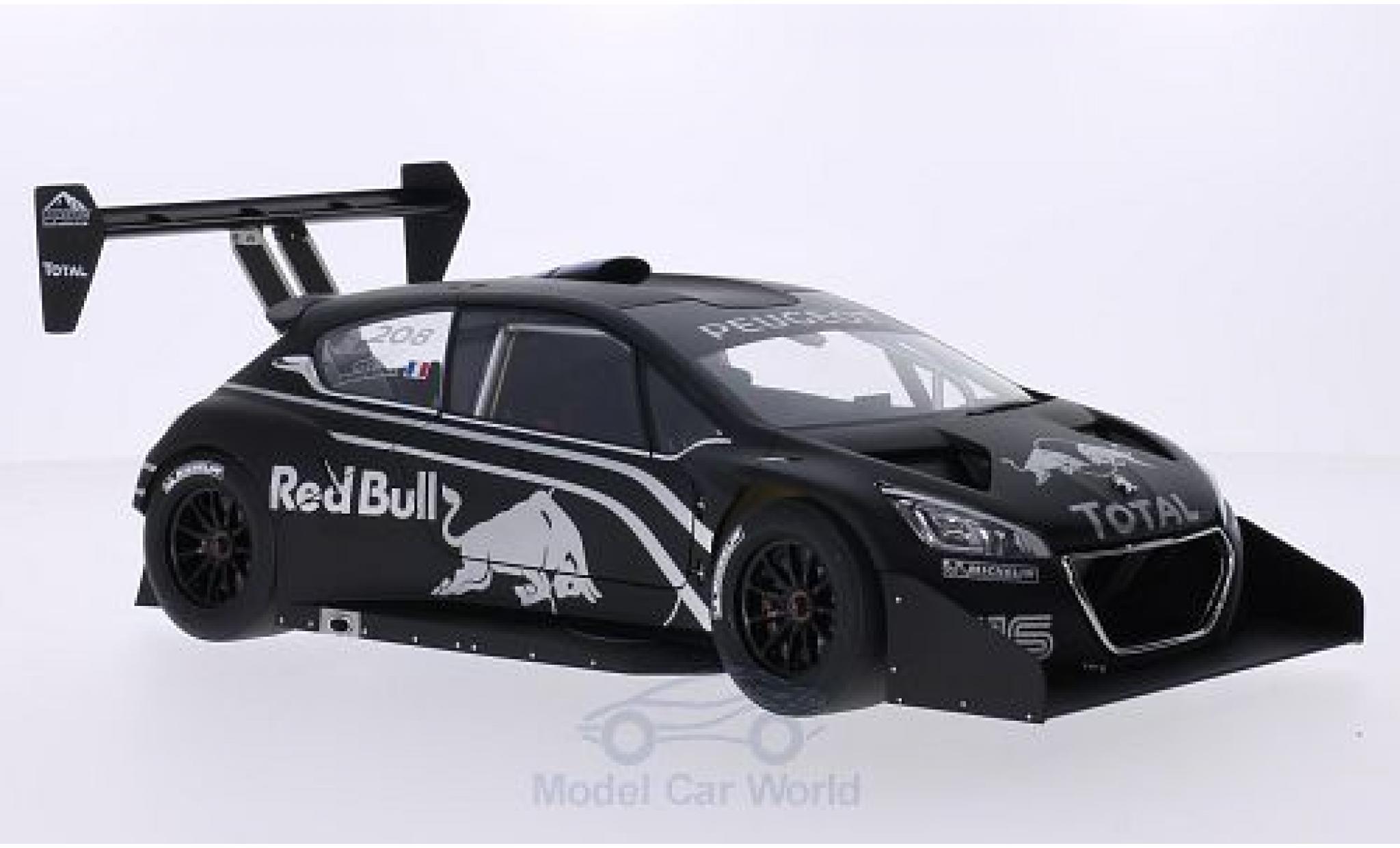 Peugeot 208 T16 1/18 AUTOart T16 matt-black/Dekor International Hill Climb Pikes Peak Pr&auml;sentationsfahrzeug diecast model cars