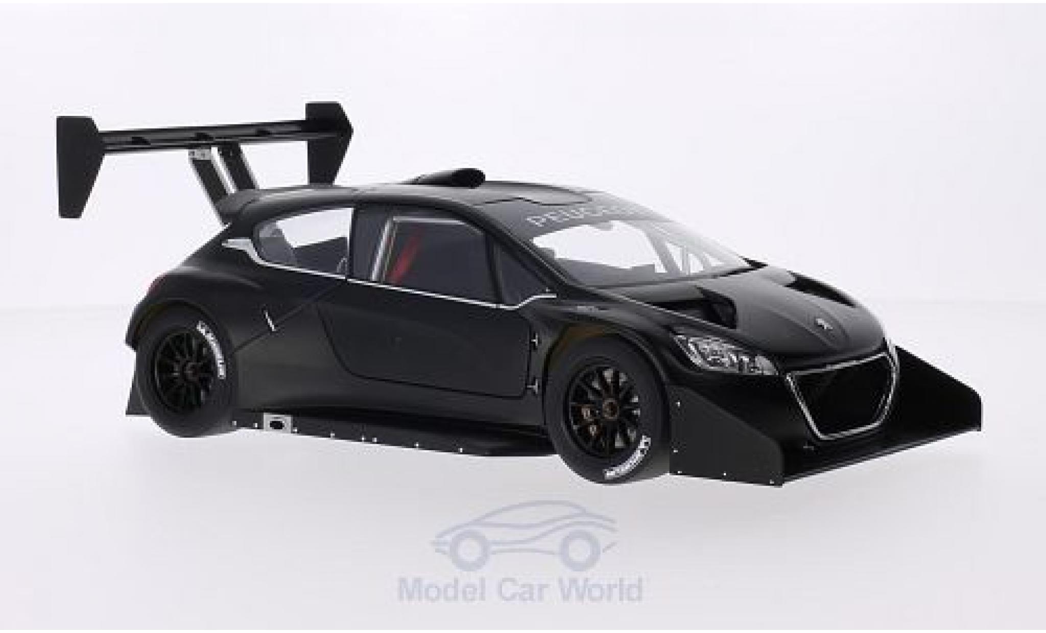 Peugeot 208 T16 1/18 AUTOart T16 matt-black Pikes Peak 2013 Plain Body Version diecast model cars