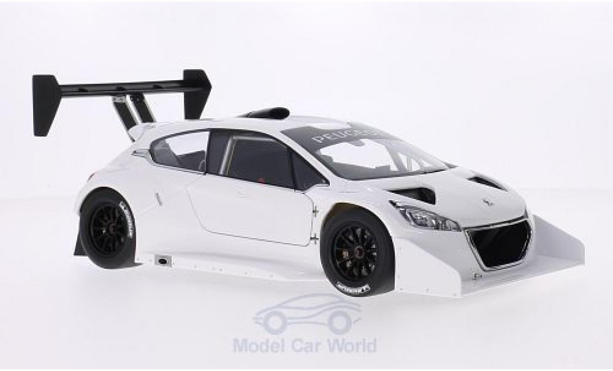 Peugeot 208 T16 1/18 AUTOart T16 white Pikes Peak 2013 Plain Body Version diecast model cars