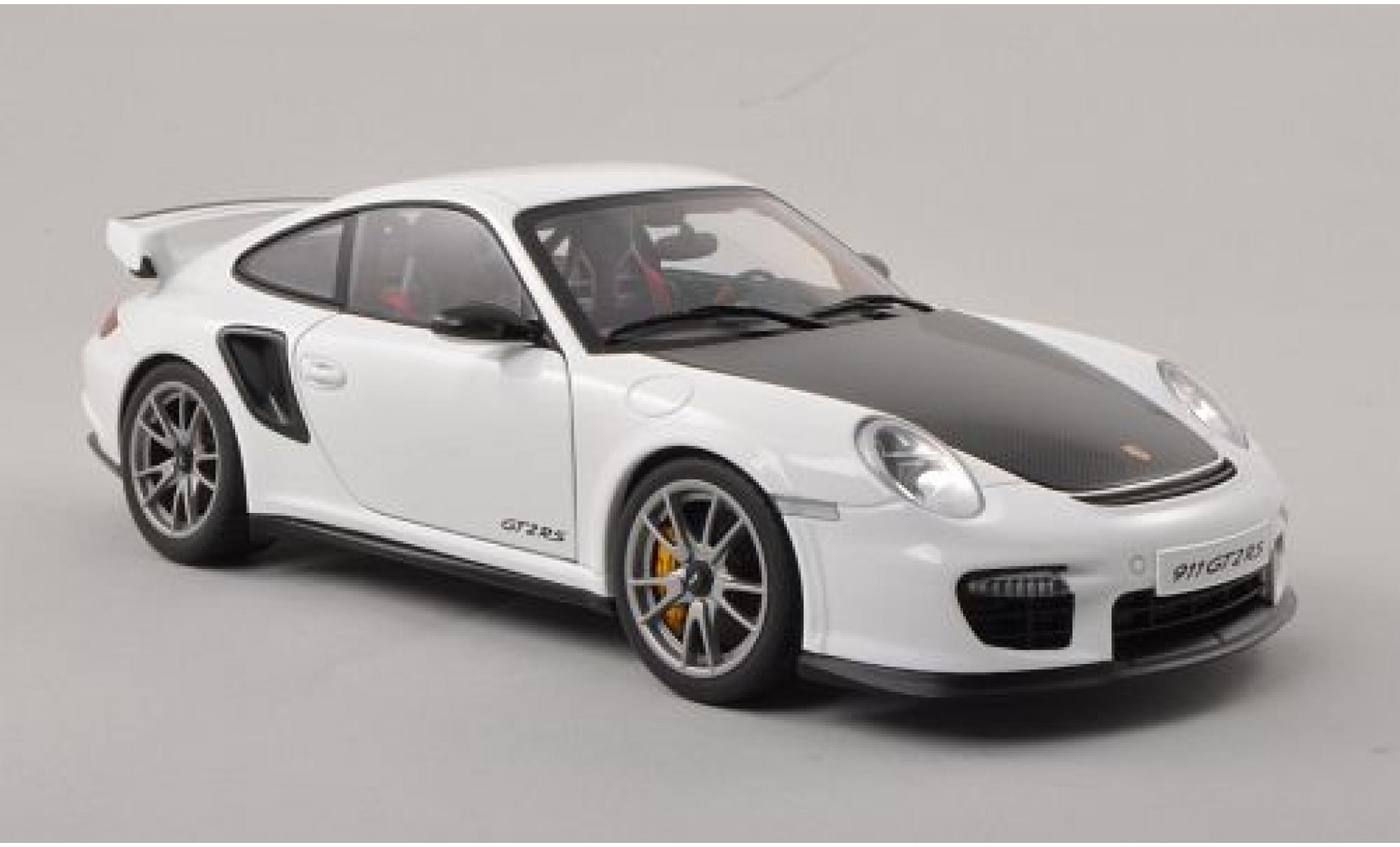 Porsche 997 GT2 RS 1/18 AUTOart 911 () GT2 RS white/carbon 2010 diecast model cars