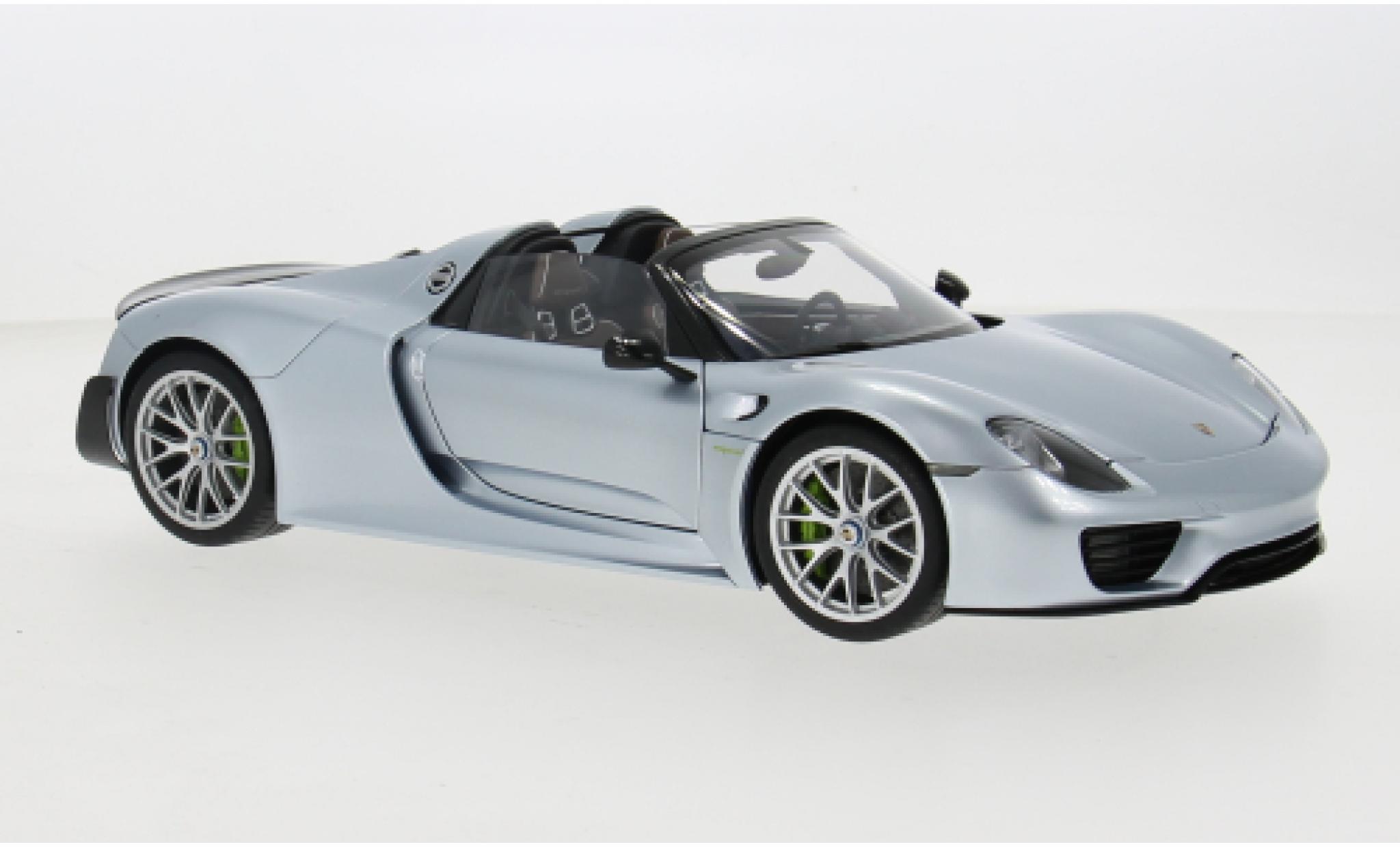 Porsche 918 1/18 AUTOart Spyder Weissach Package blue 1:18 diecast model cars