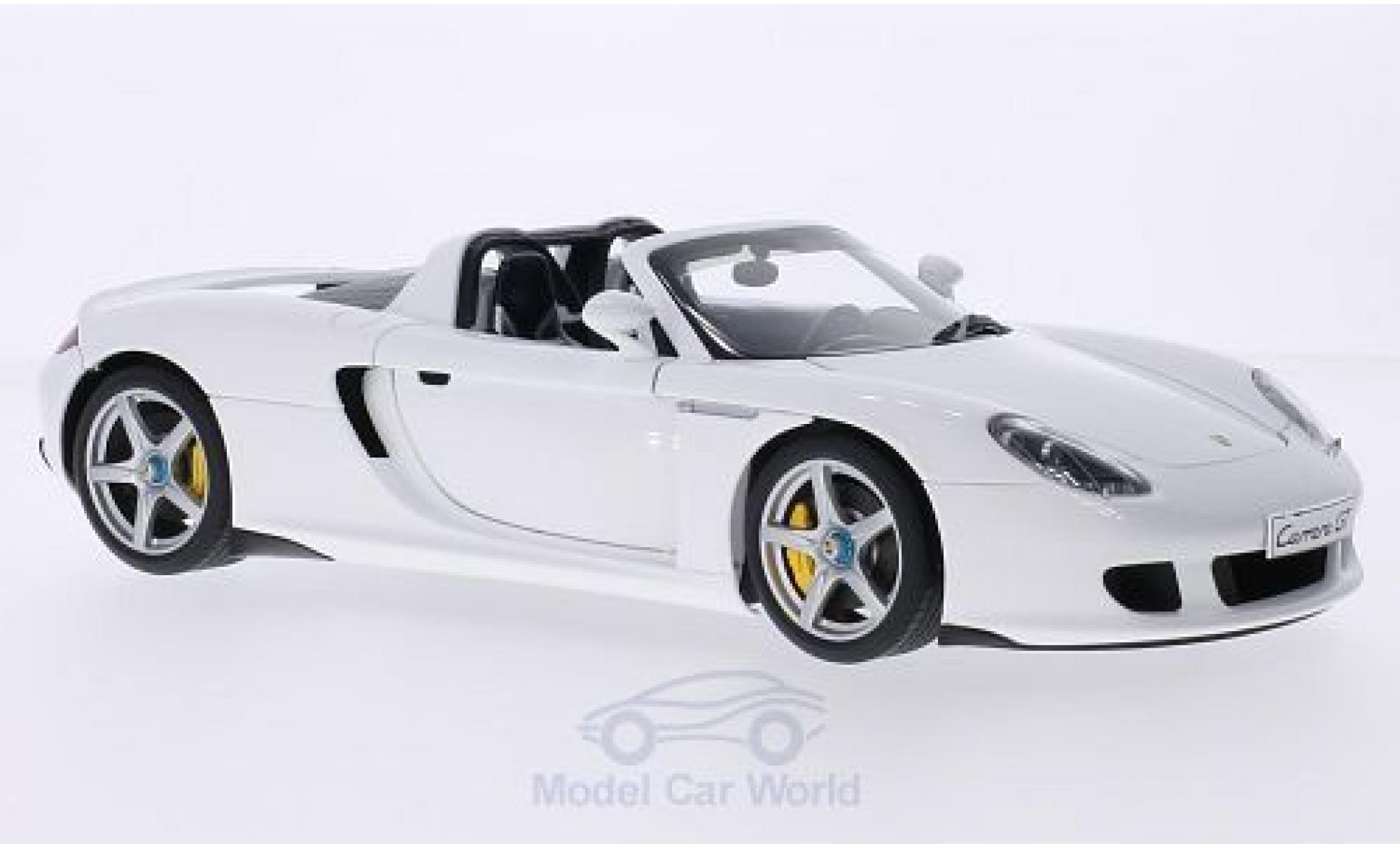 Porsche Carrera GT 1/18 AUTOart white diecast model cars