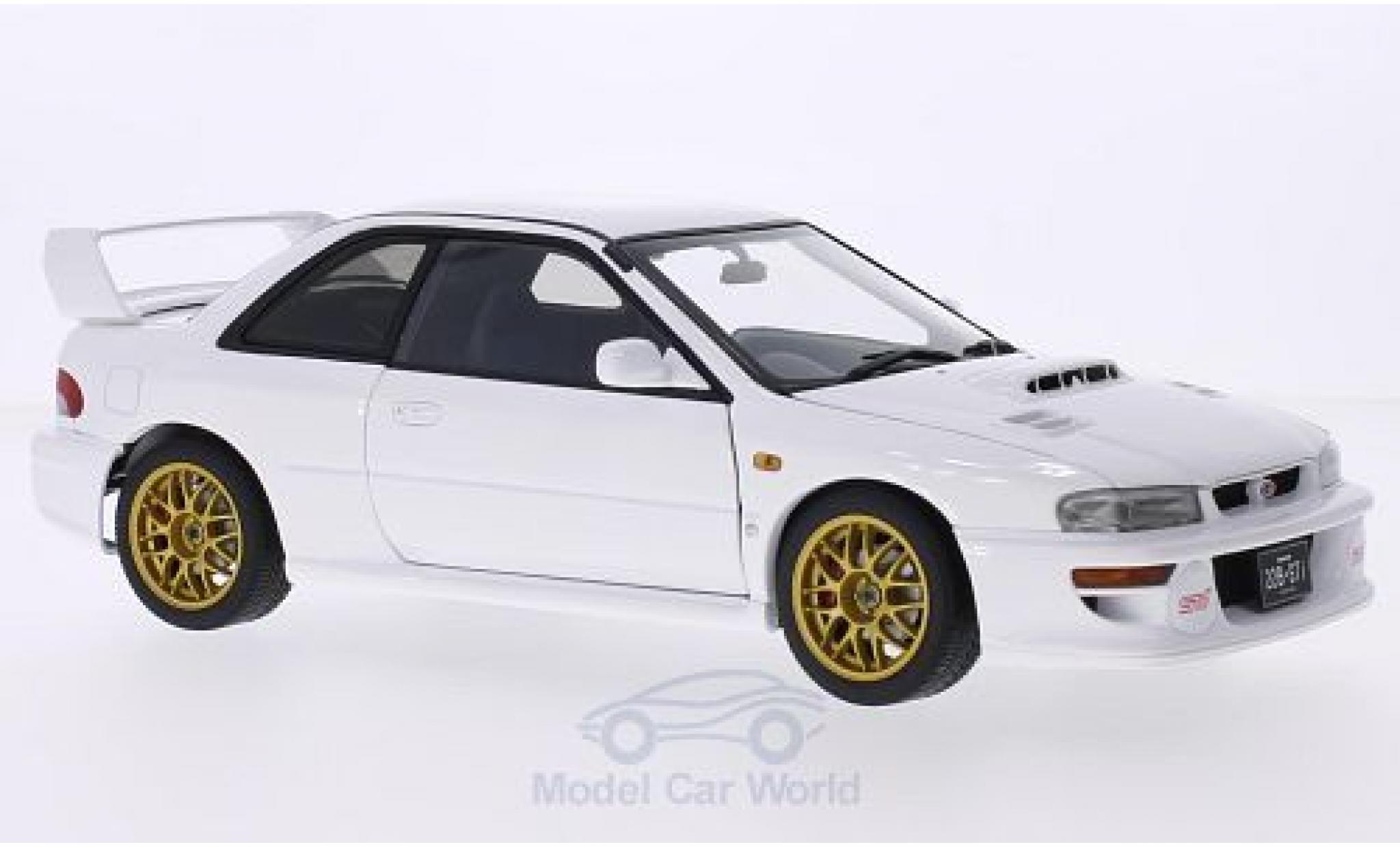 Subaru Impreza 22B 1/18 AUTOart 22B white 1998 diecast model cars