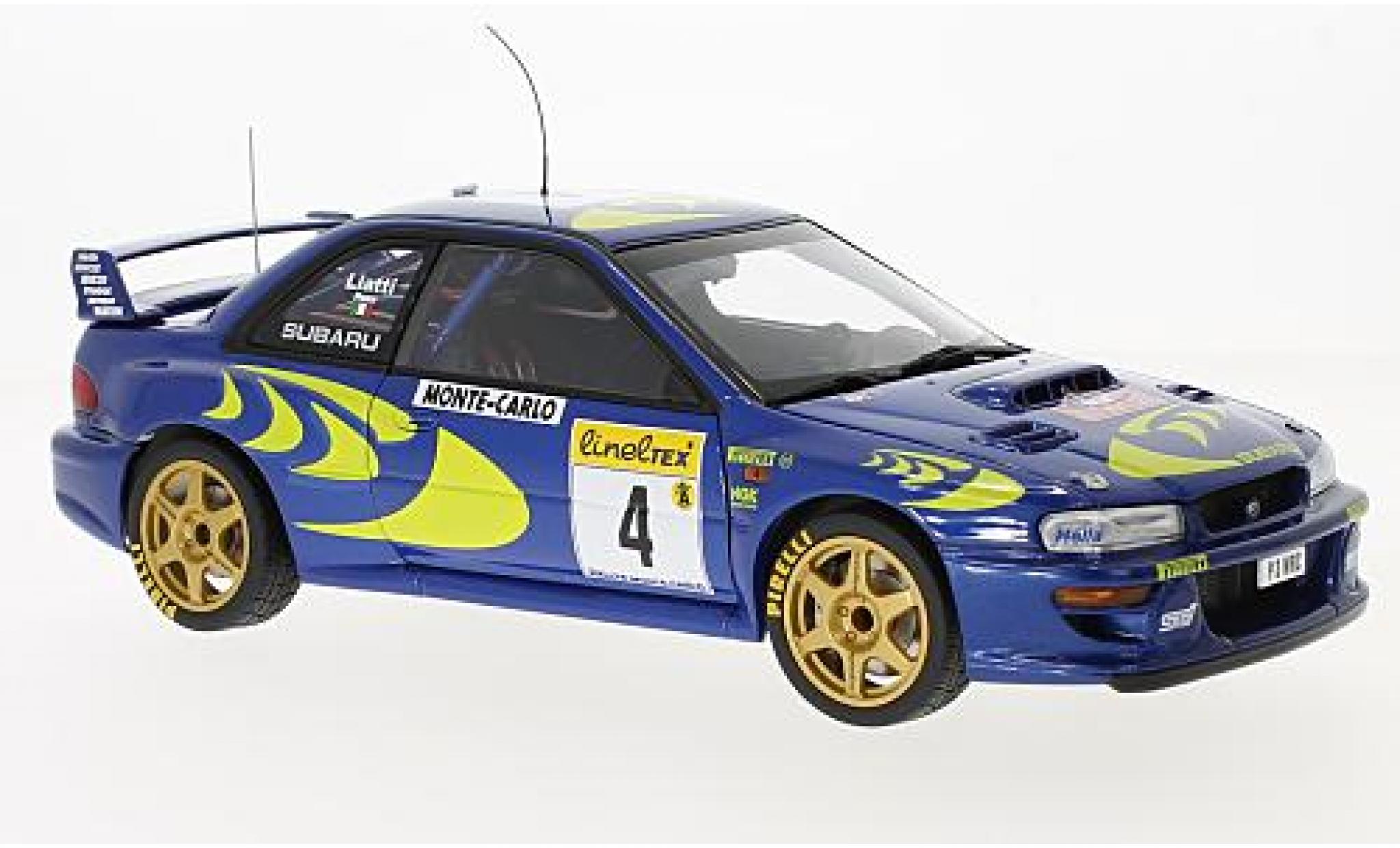 Subaru Impreza 1/18 AUTOart WRC No.4 Rally Monte Carlo 1997 P.Liatti/F.Pons diecast model cars