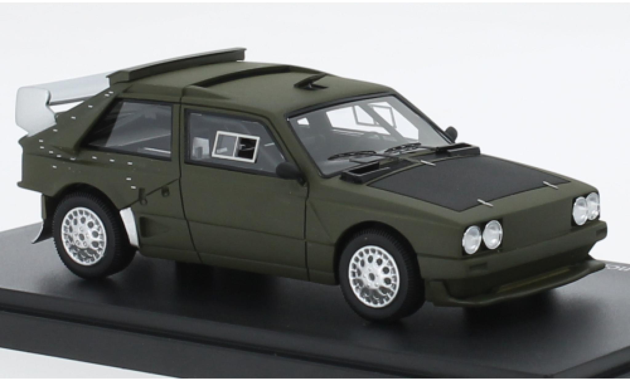 Lancia Delta 1/43 AutoCult S4 Gruppo B Predotipo mattoliv 1984 diecast model cars