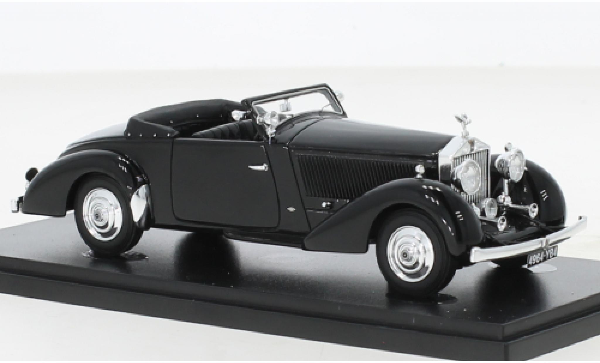Rolls Royce Phantom 1/43 AutoCult II Continental Binder black RHD 1930 diecast model cars