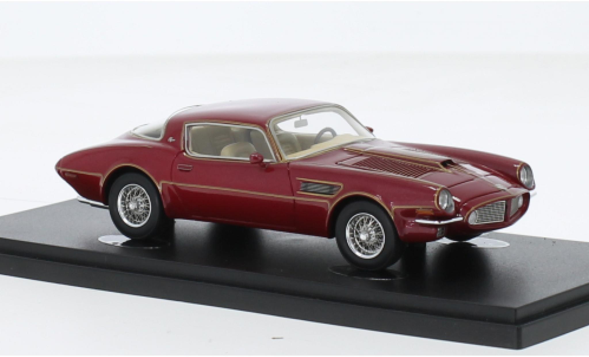 Pontiac Firebird 1/43 AutoCult Autocult/Avenue 43 Pegasus 365 metallise red fonc&eacute; 1970 diecast model cars