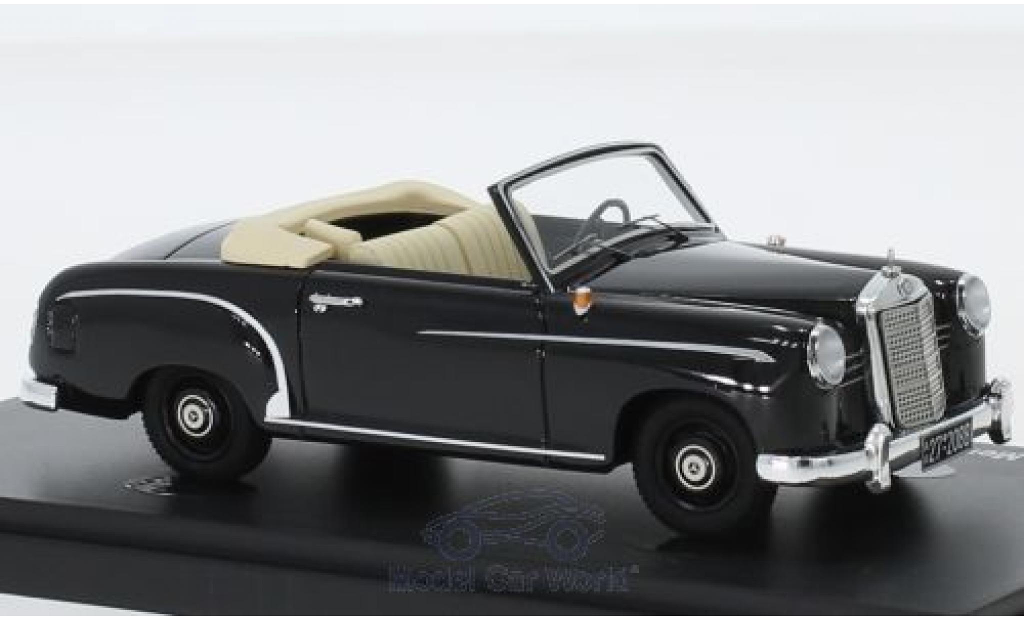 Mercedes 180 1/43 AutoCult Convertible A Predotyp black 1953 diecast model cars