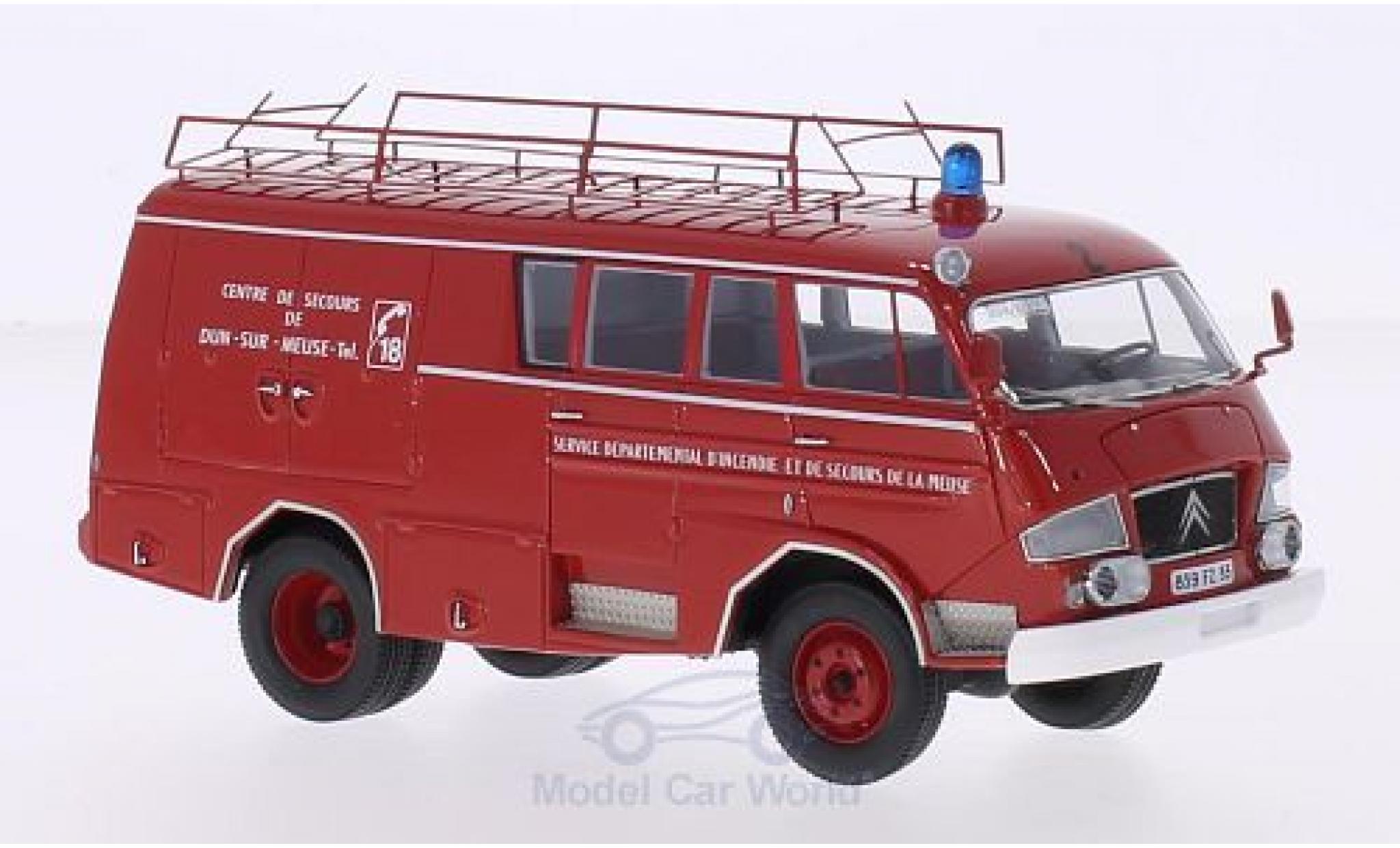 Citroen C3 1/43 AutoCult 50 Belphegor Guinard Centre de Secours de Dun-Sur-Meuse 1966 Fire brigade (F) diecast model cars