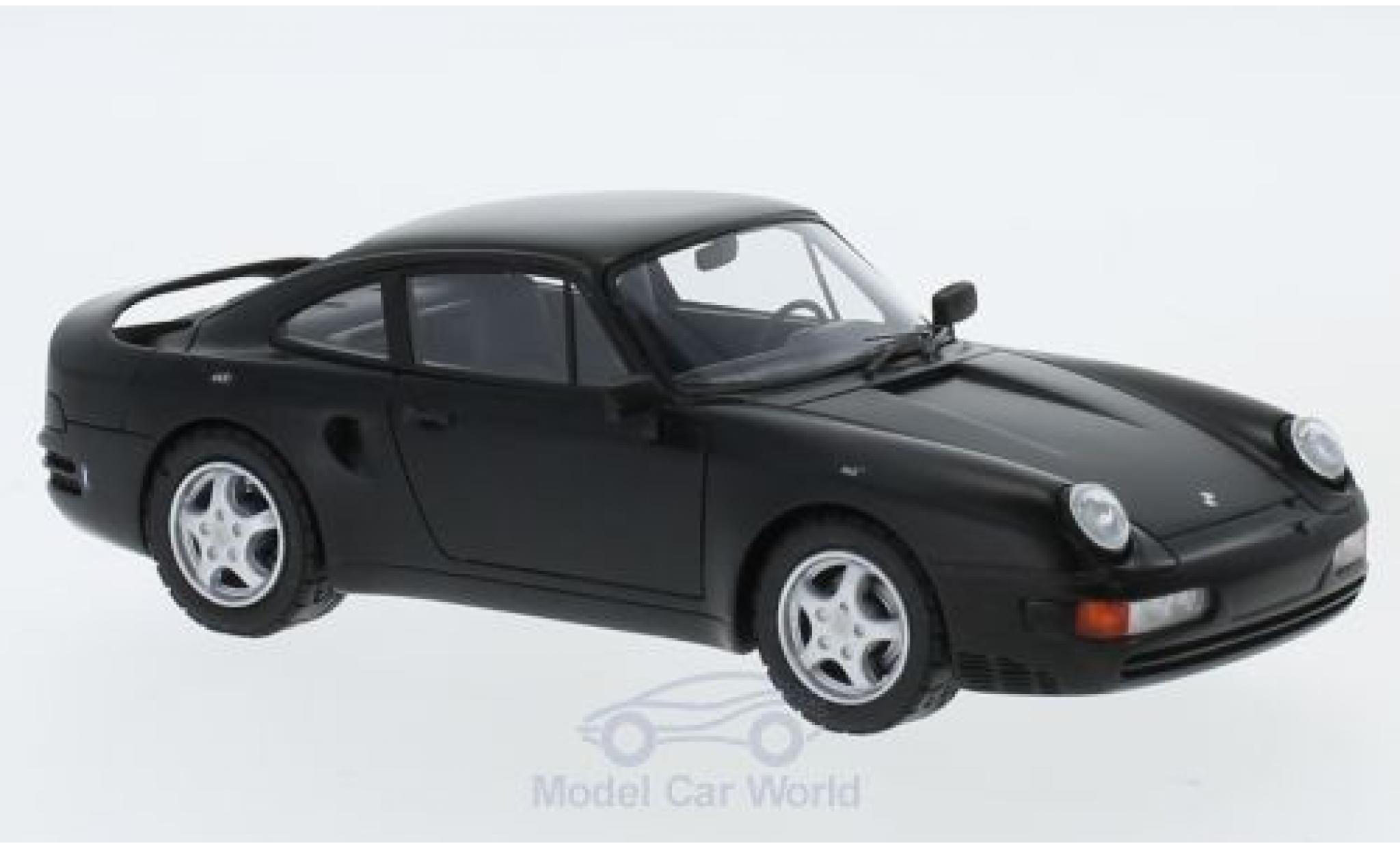 Porsche 956 1/43 AutoCult V8 matt-black 1988 diecast model cars