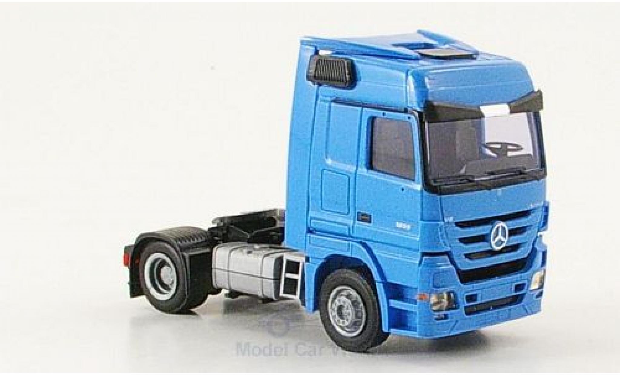 Mercedes Actros 1/87 AWM 1855 MP3 2-Achser Aerop. blue diecast model cars