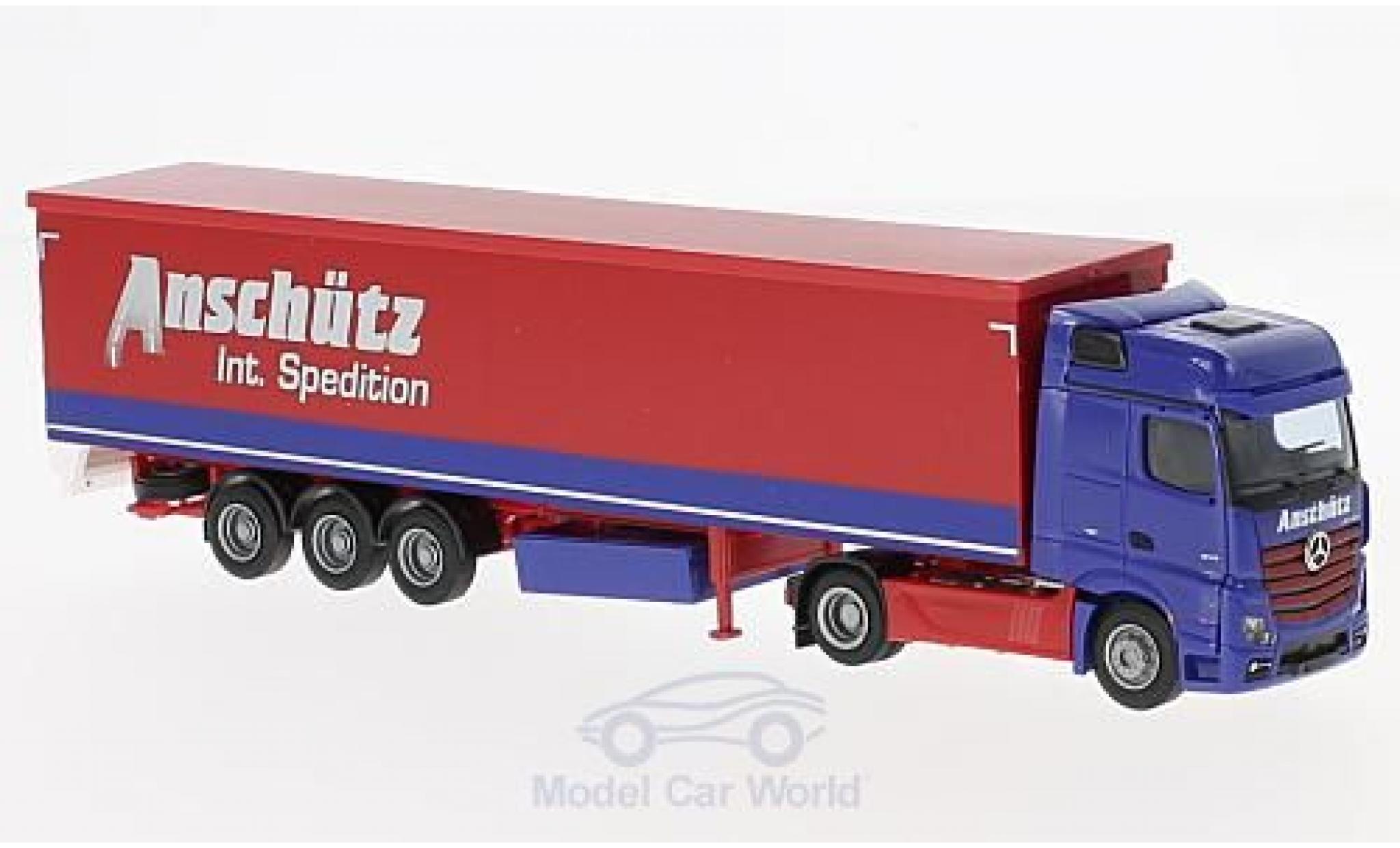 Mercedes Actros 1/87 AWM 2 Big. Aerop. Ansch&uuml;tz Schubb.-SZ diecast model cars