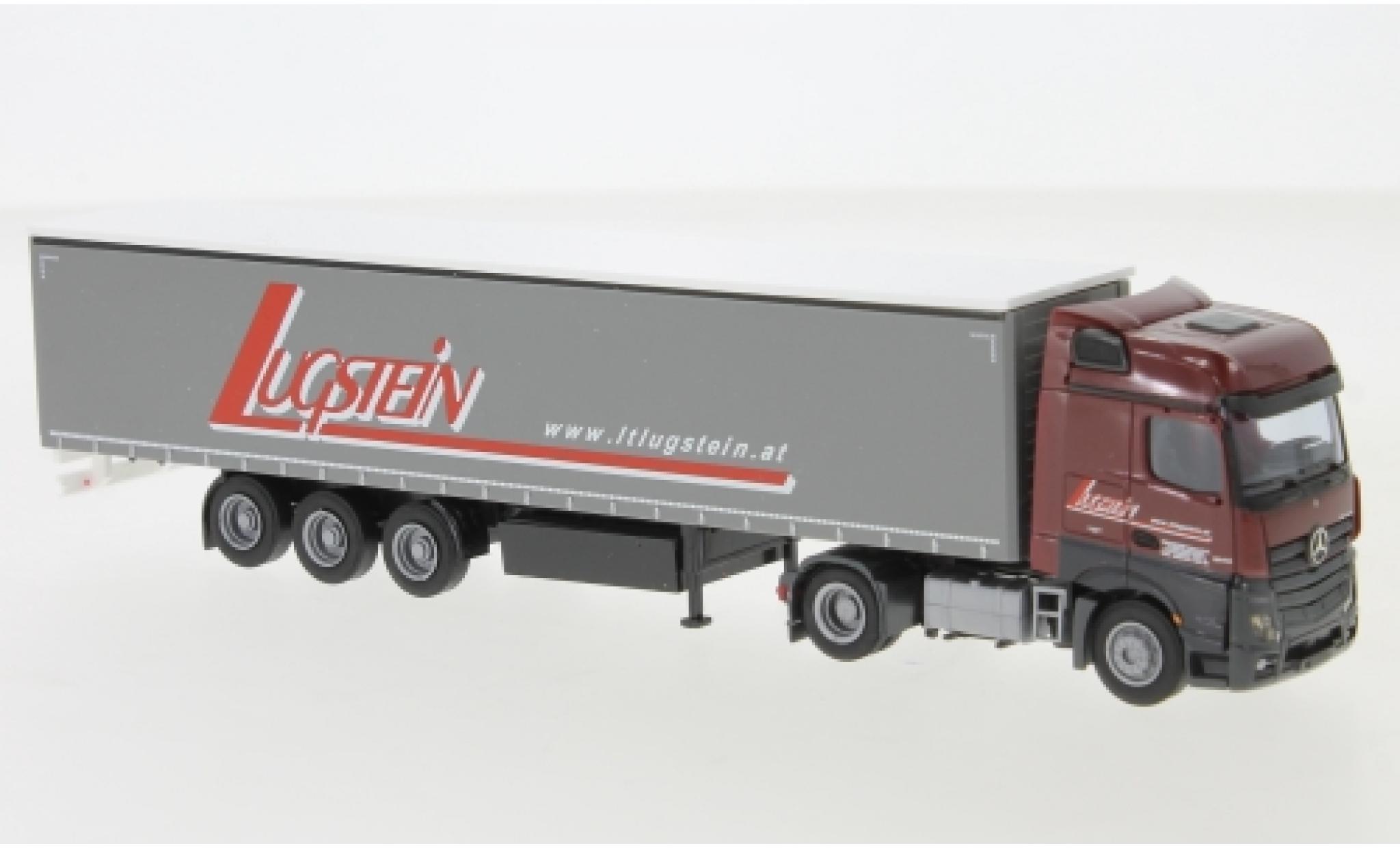Mercedes Actros 1/87 AWM 2 Big./Aerop. Lugstein Gardinenplanensattelzug diecast model cars