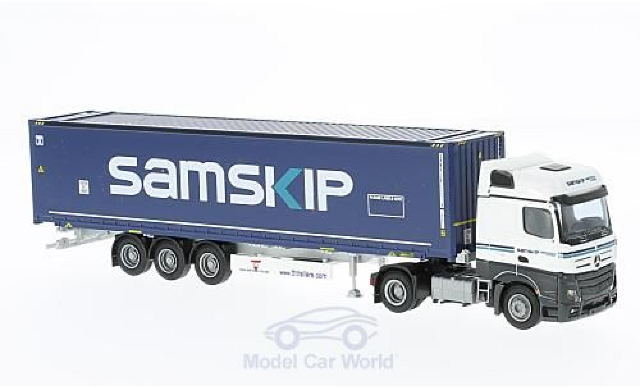 Mercedes Actros 1/87 AWM 2 Big. Aerop. Samskip 45 OS Cont.-SZ diecast model cars