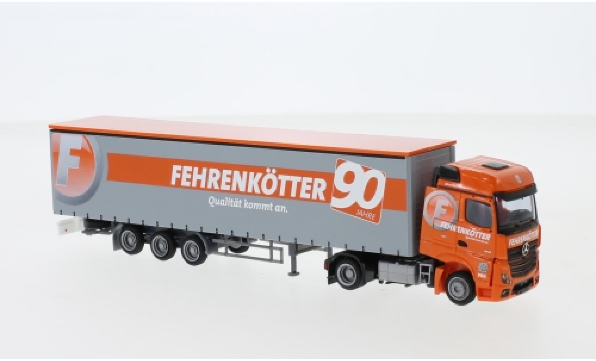 Mercedes Actros 1/87 AWM 2 BigSpace / Aerop. Fehrenk&ouml;tter Megaliner-camion avec bache diecast model cars