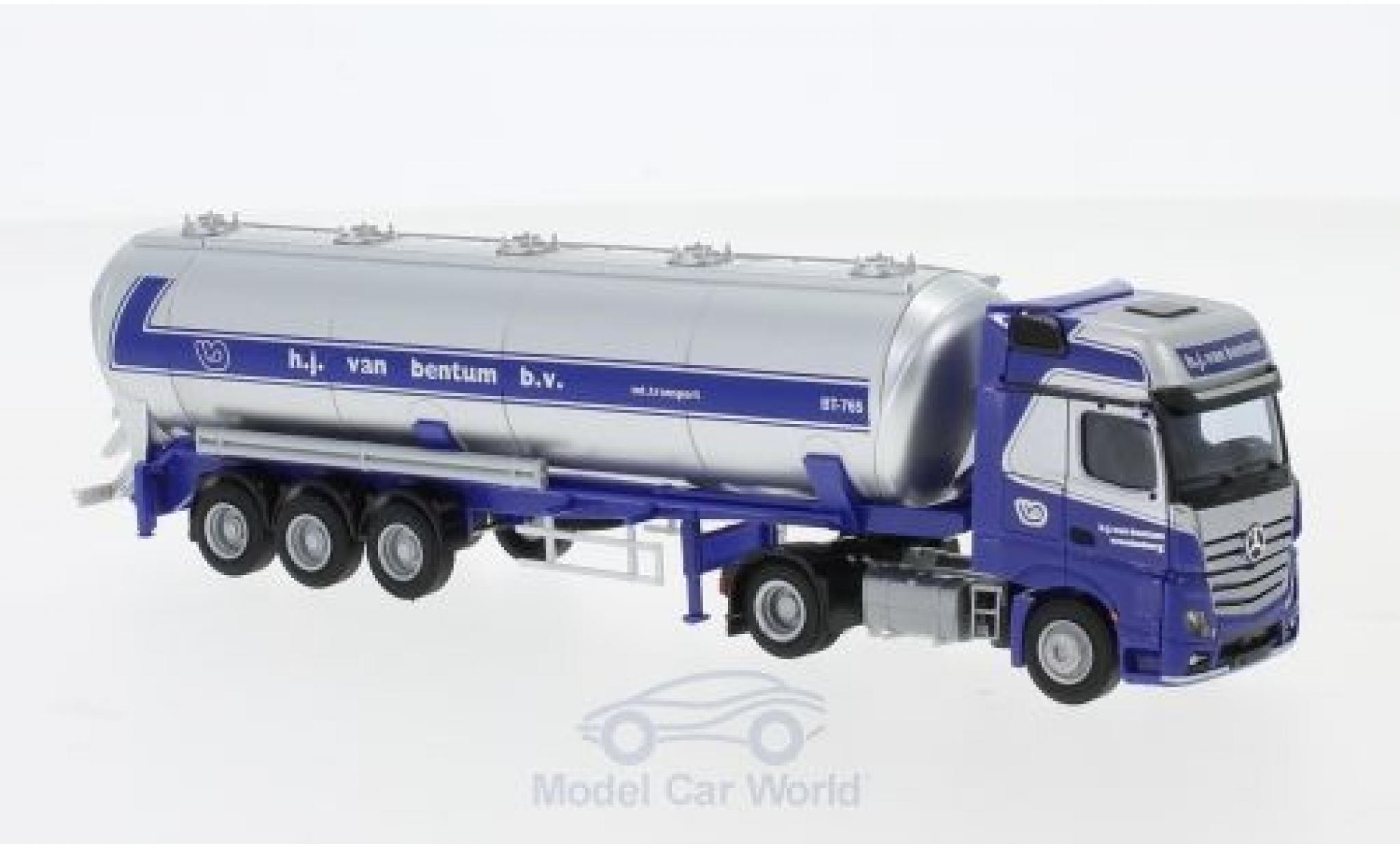 Mercedes Actros 1/87 AWM 2 GigaLiner /Aerop. Van Bentum Kippsilo-Sattelzug diecast model cars