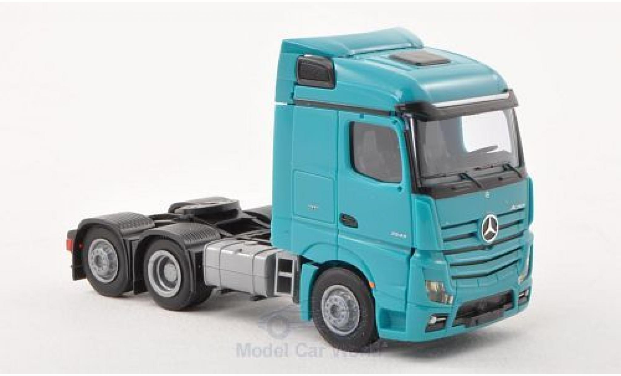 Mercedes Actros 1/87 AWM 2 Streamspace/Aerop. t&uuml;rkis Solo-Zugmaschine 3-achig t&uuml;rkis diecast model cars