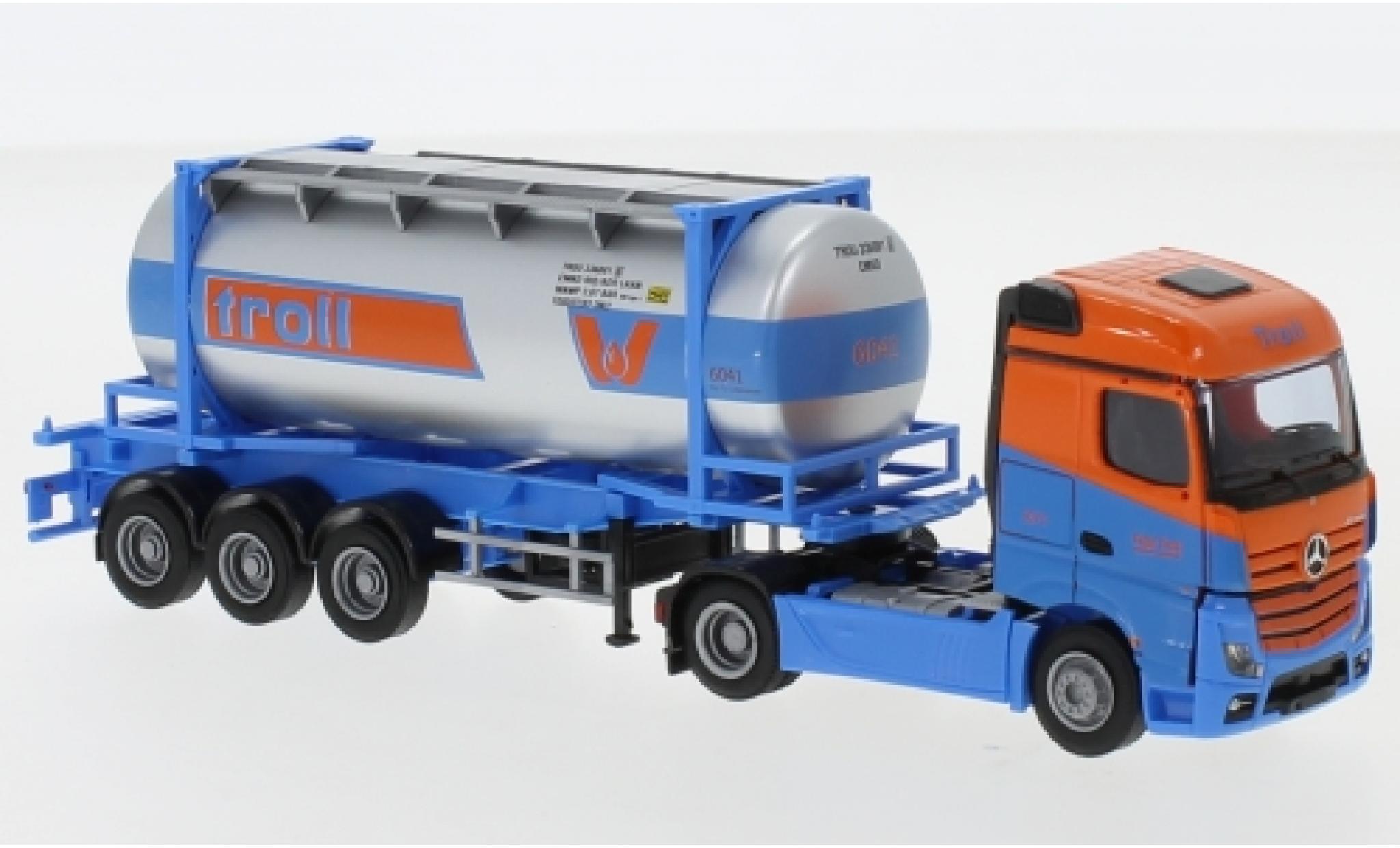 Mercedes Actros 1/87 AWM 2 StreamSpace Troll 26'Swapbody-tracteur diecast model cars