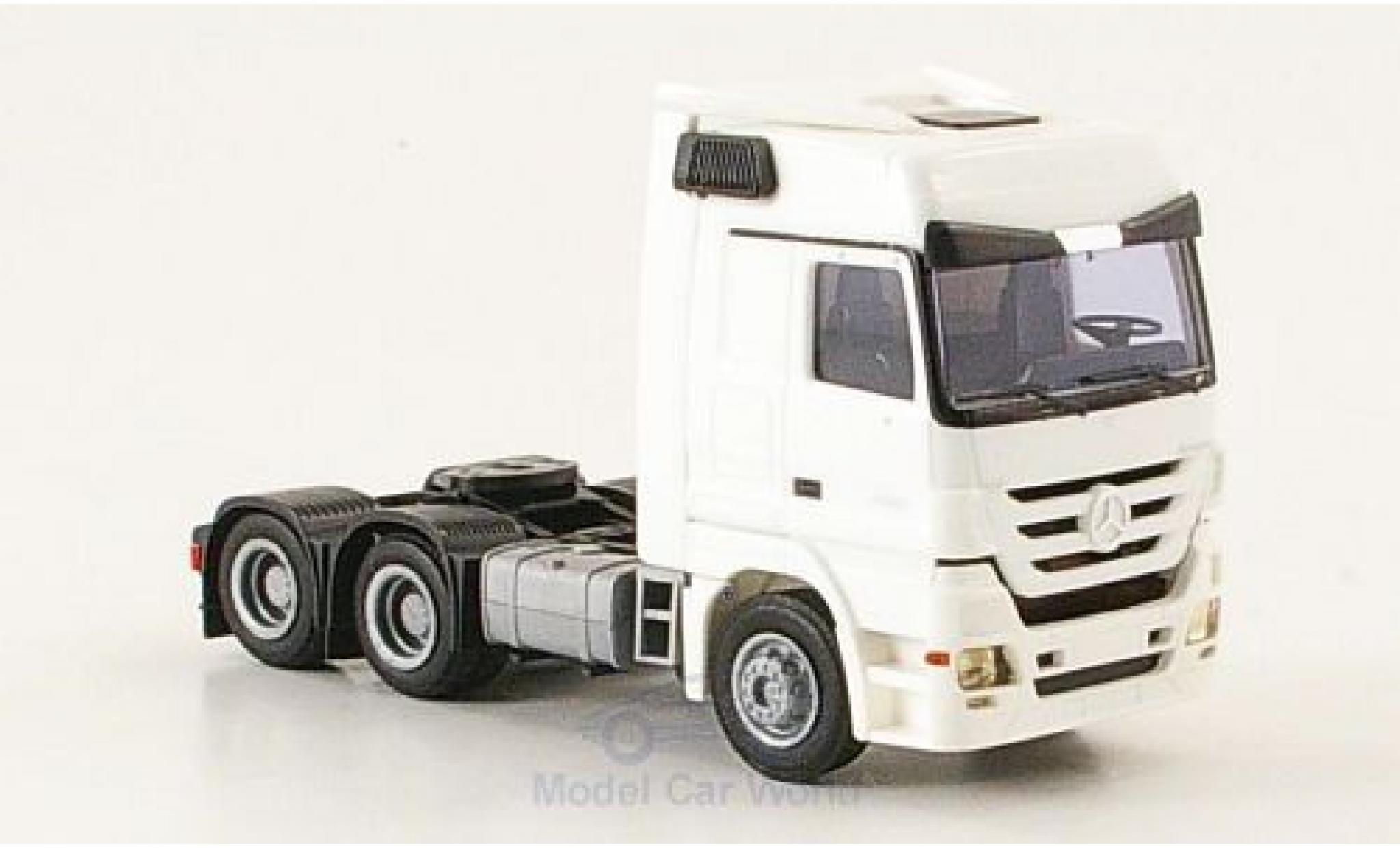 Mercedes Actros 1/87 AWM 2560 MP3 3-Achser Aerop. white diecast model cars